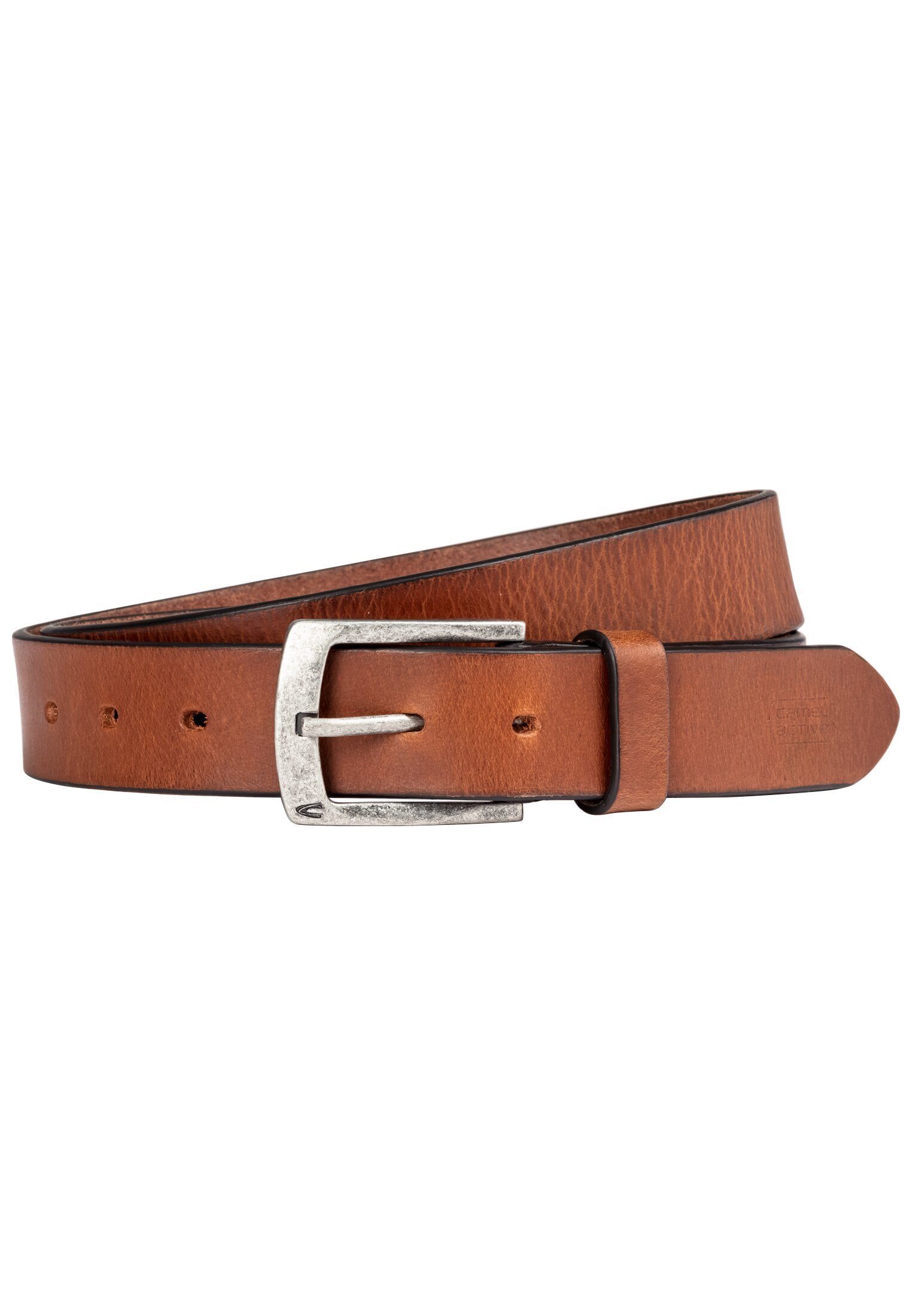 camel active Ledergürtel aus Leder aus Leder Cognac