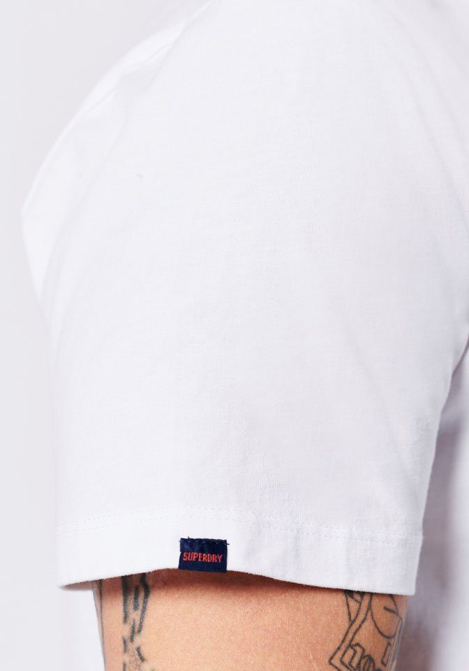 Superdry V-Shirt VINTAGE optic VEE LOGO EMB