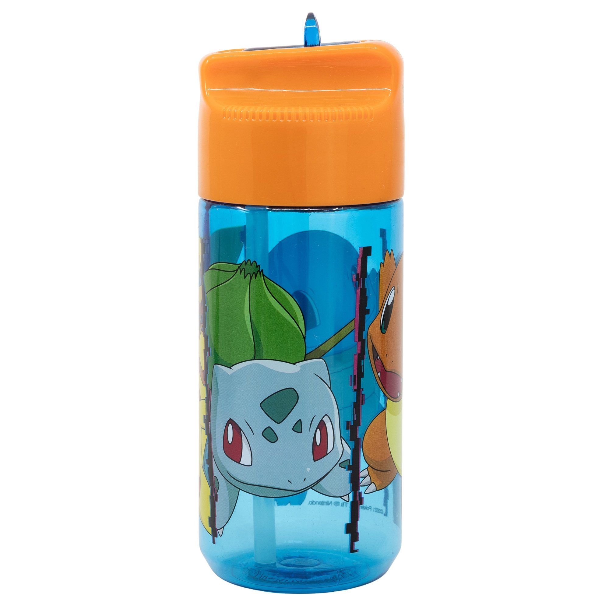 POKÉMON Trinkflasche Pokemon Pikachu Bisasam Kinder Wasserflasche 430 ml | Kinder-Trinkflaschen