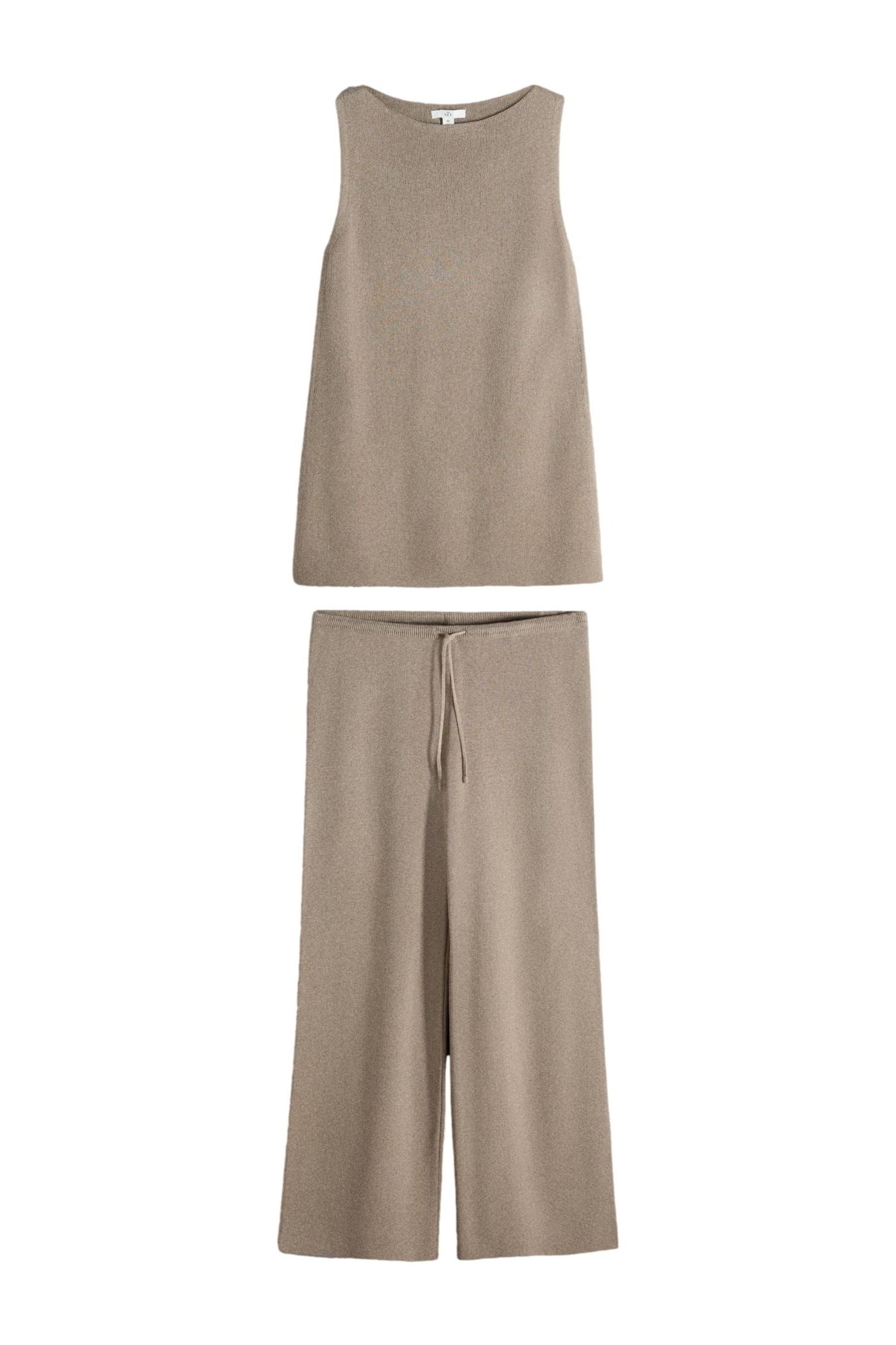 The Set Strickhose The Set Trägertop + Hose aus Strick im Co-Ord-Set (2-tlg)