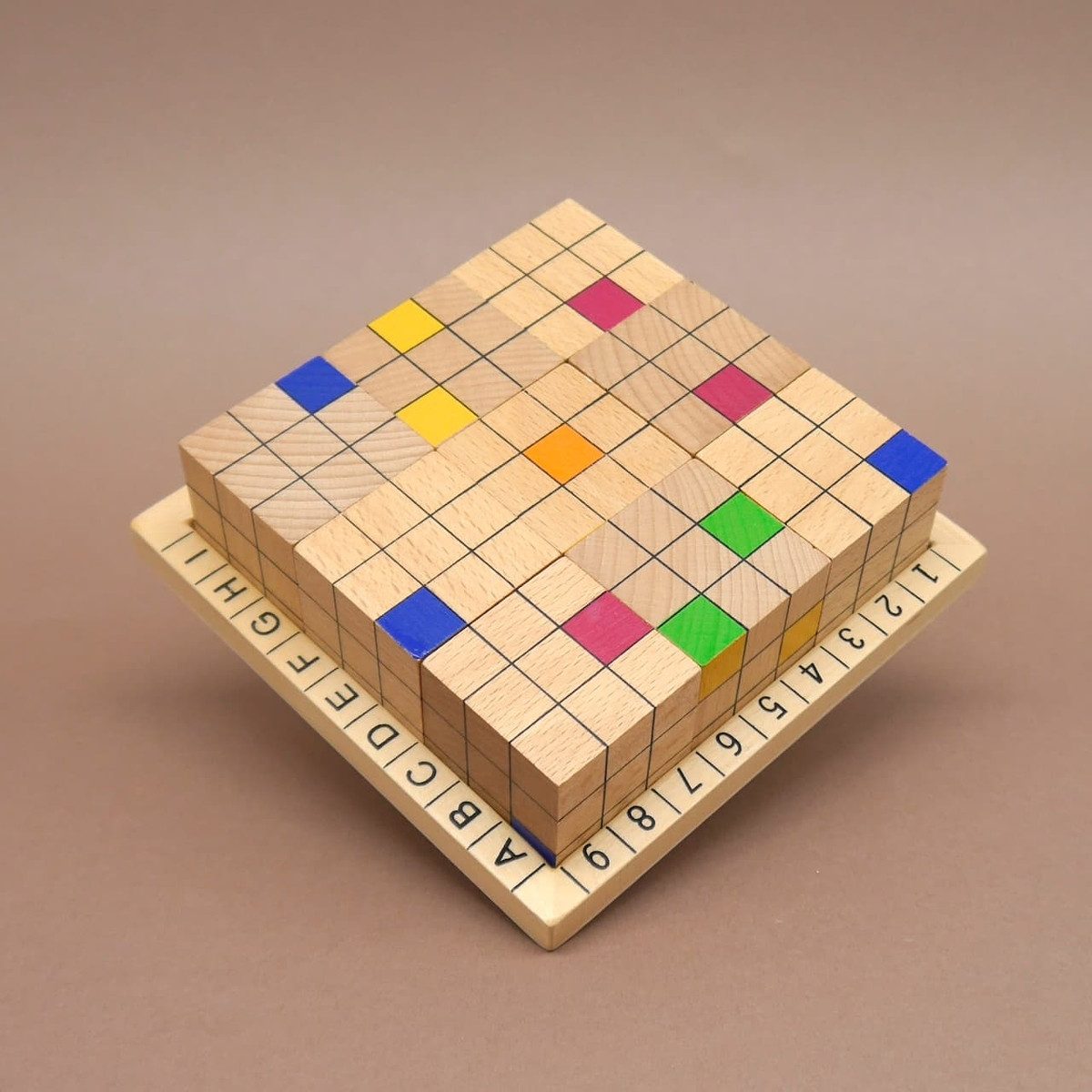 Philos Spiel ONE IN A ROW - variantenreiches Legepuzzle, Denkspiel, Holzpuzzle