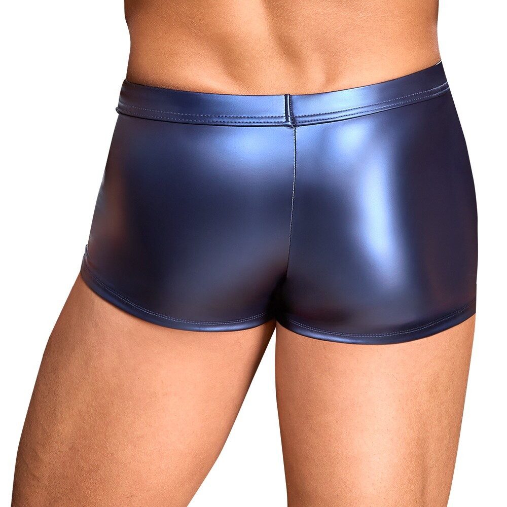 NEK Boxershorts Glänzende Boxershorts mit Reißverschluss - metallic blau (1 günstig online kaufen