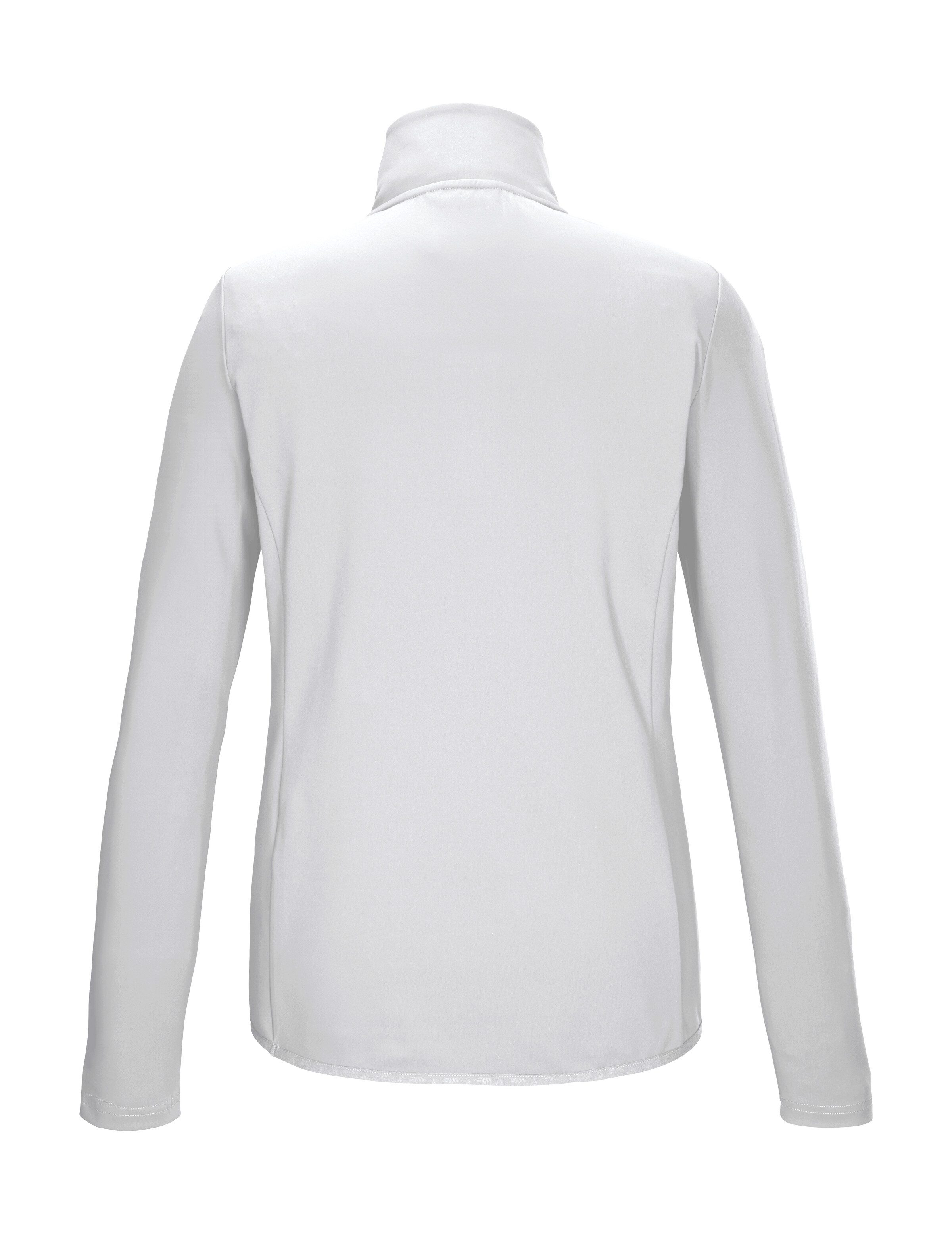 Killtec Langarmshirt KSW 110 WMN LS SHRT Damen Powerstretchshirt: atmungsaktiv, metallischer Print, Stehkragen