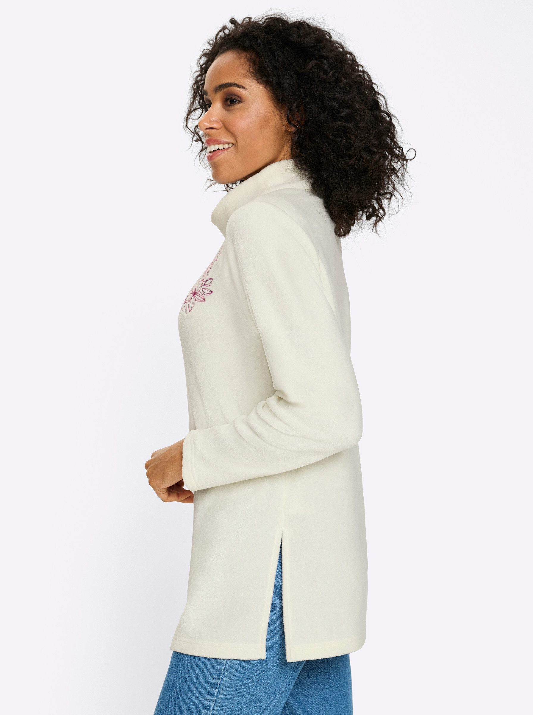 Sieh an! Fleeceshirt Fleece-Shirt Langarm Länge ca. 74 cm – Bild 5 von 5