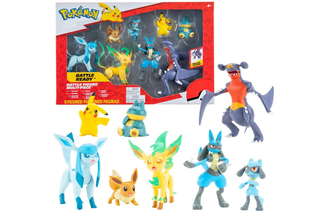 Jazwares Actionfigur Pokemon Figuren Geschenk Set 8 Pack – 5-11 cm Figuren – Neu 2023, (8-tlg)
