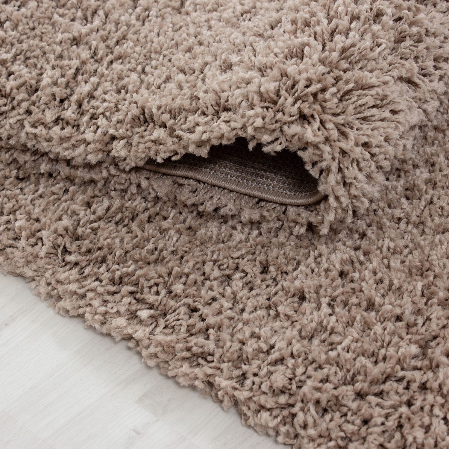 Teppich Boss Teppich Hochflor Teppich Lux Beige, rund, Höhe: 30 mm