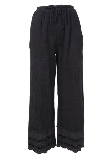 Seasons of April Jerseyhose INES MUSSELIN Musselin Hose mit Lochstickerei u günstig online kaufen