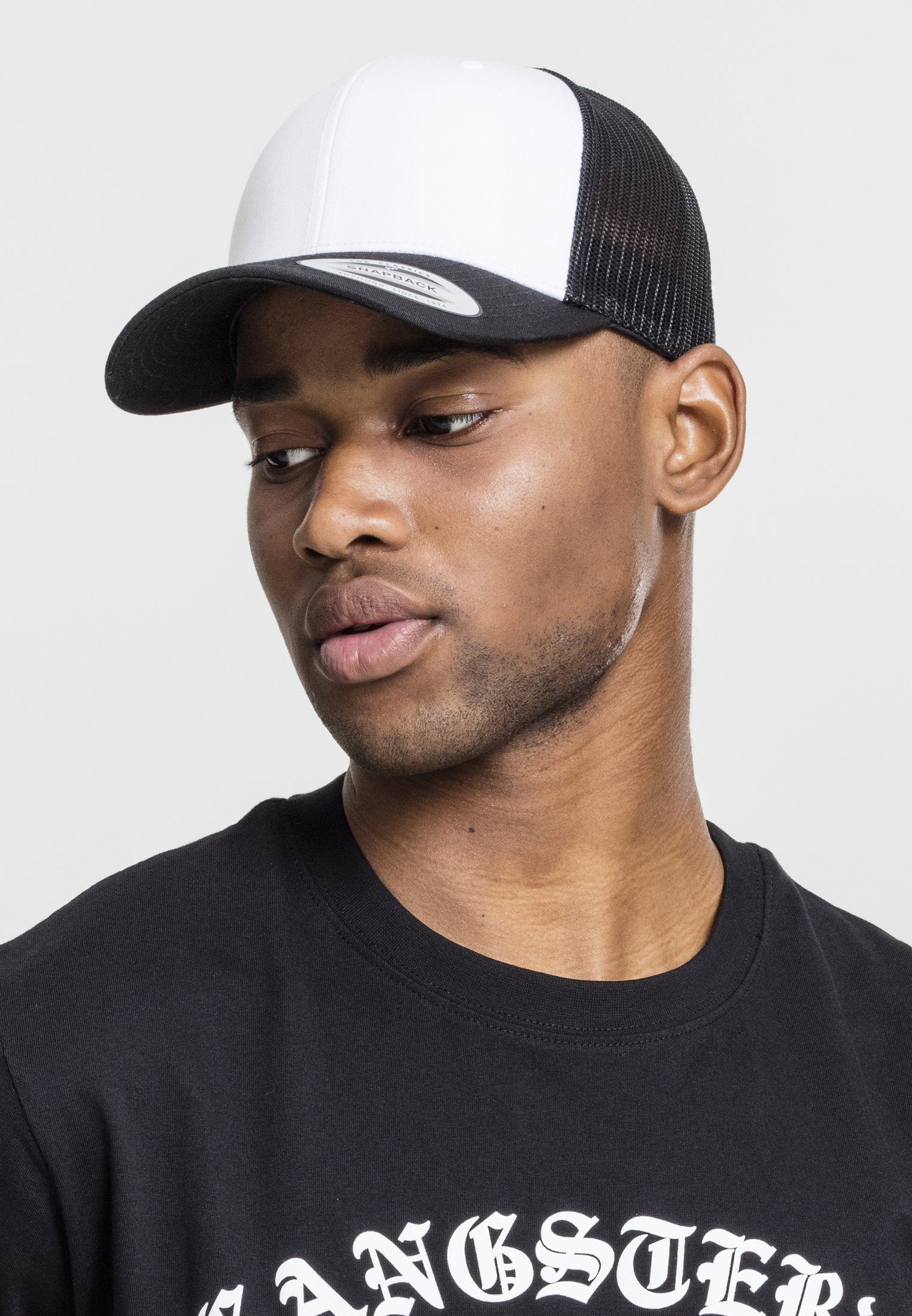 Flexfit Flex Cap Trucker Retro Trucker Colored Front balck/white/black | Snapback Caps