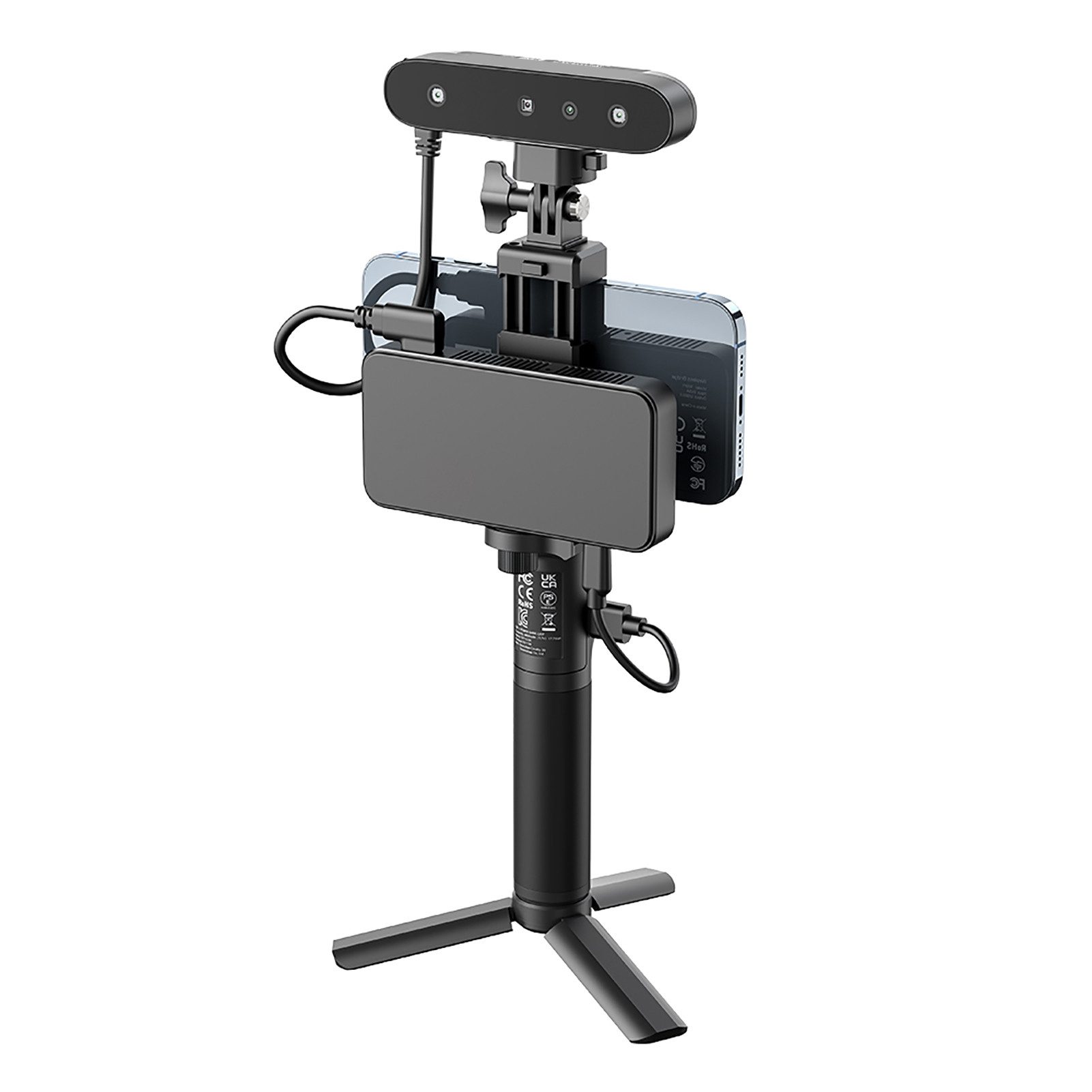 GARRYFIZH CR-Scan Ferret Pro 3D-Scanner, Handheld, 30 fps Scangeschwindigkeit 3D-Scanner, (Bildstabilisierung und -verfolgung, 24-Bit-Vollfarbscan)