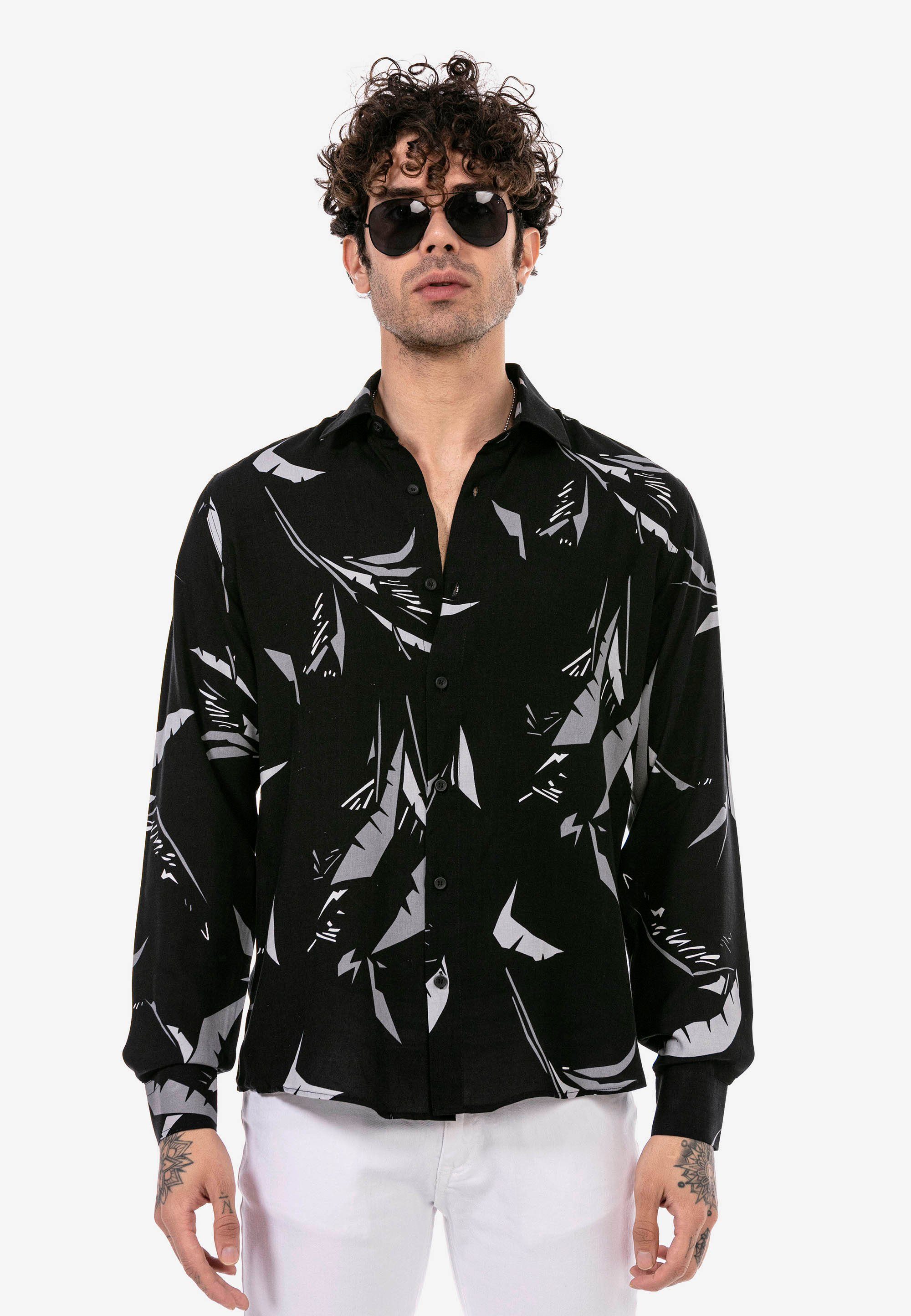 RedBridge Langarmhemd Milton mit sommerlichem Muster | Hemden