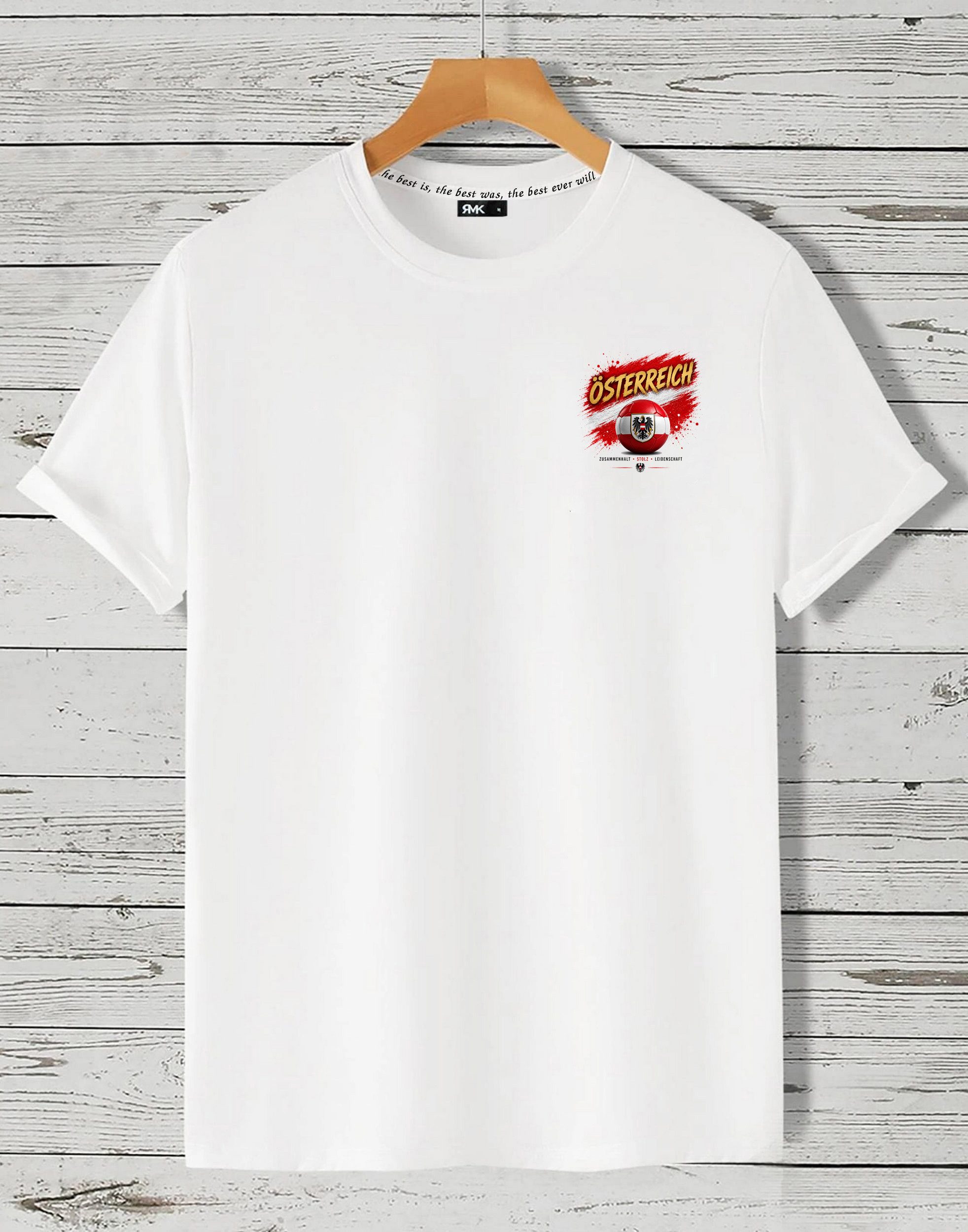 RMK T-Shirt Herren Shirt Fußball WM Österreich 100% Baumwolle