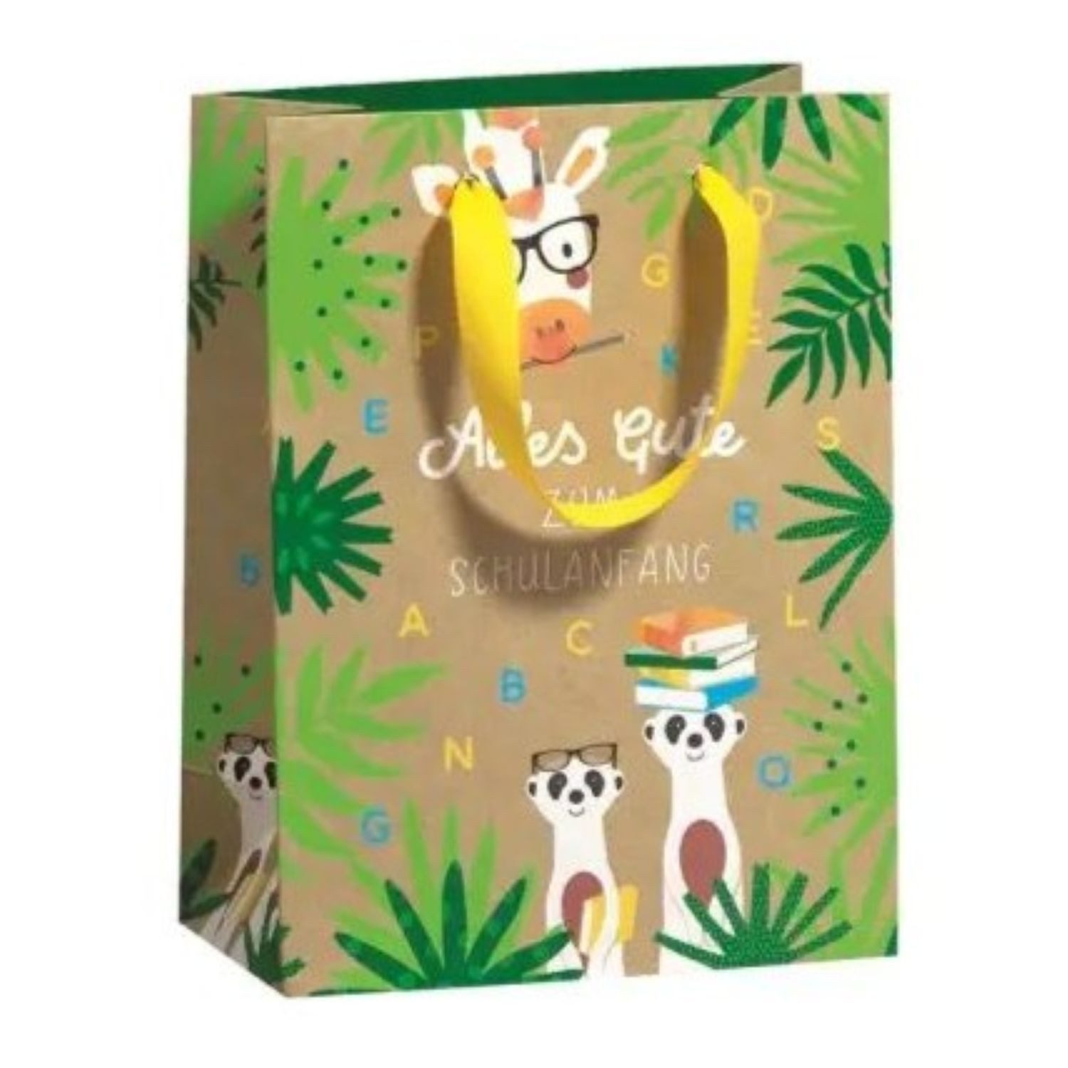 ZOEWIE Geschenkpapier Geschenktüte 'Alles Gute zum Schulanfang', B17x T