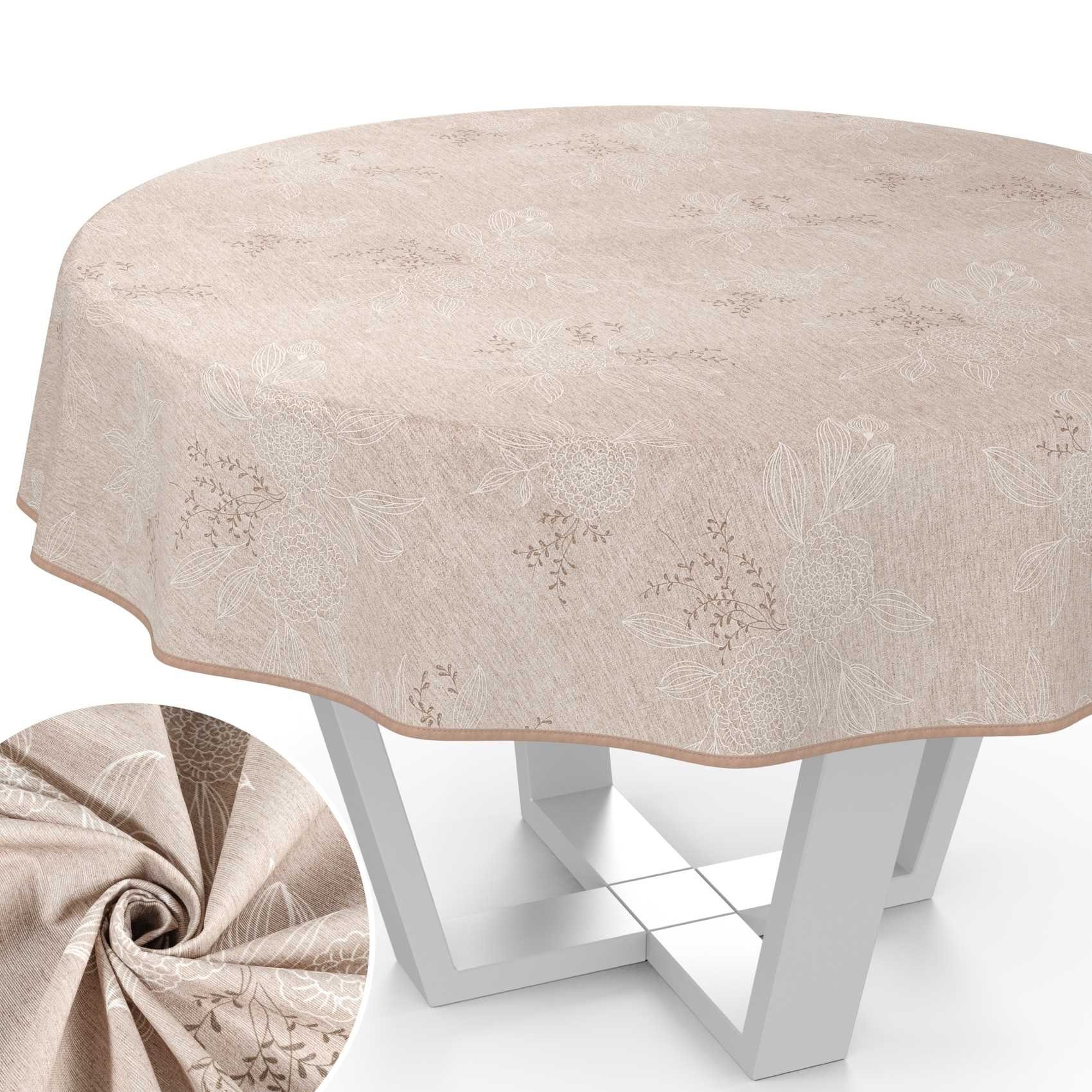 ANRO Tischdecke aus Stoff mit Blumen Pflanzen wasserabweisend Tischtuch Tis günstig online kaufen