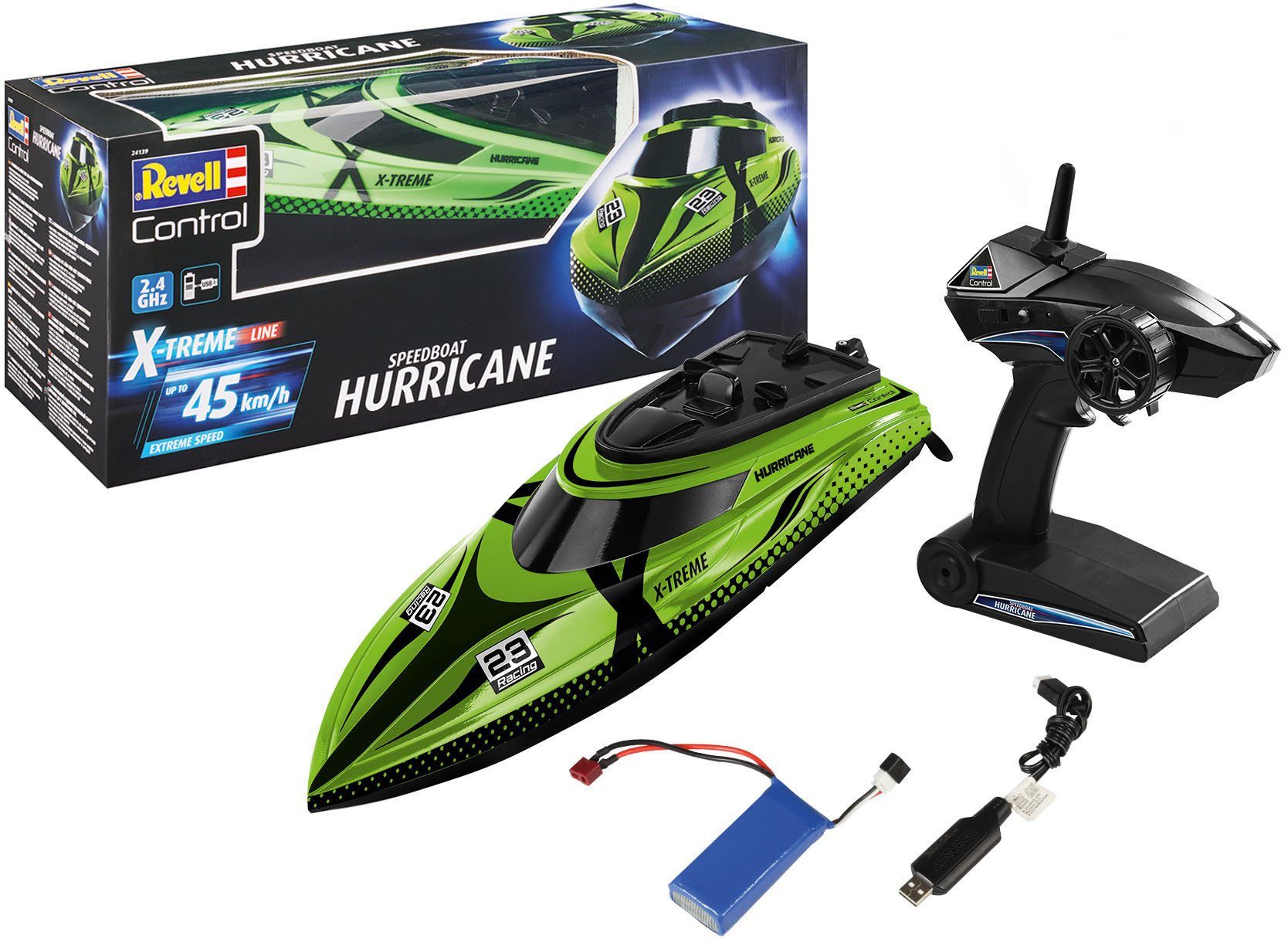 RC-Boot Revell® control, RC X-TREME Speedboat Hurricane