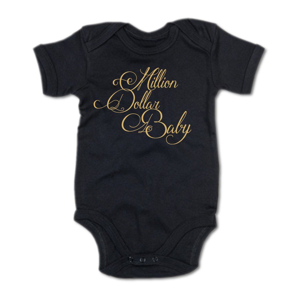 G-graphics Kurzarmbody Million Dollar Baby Baby Body mit Spruch / Motiv / Aufdruck • für coole Babys
