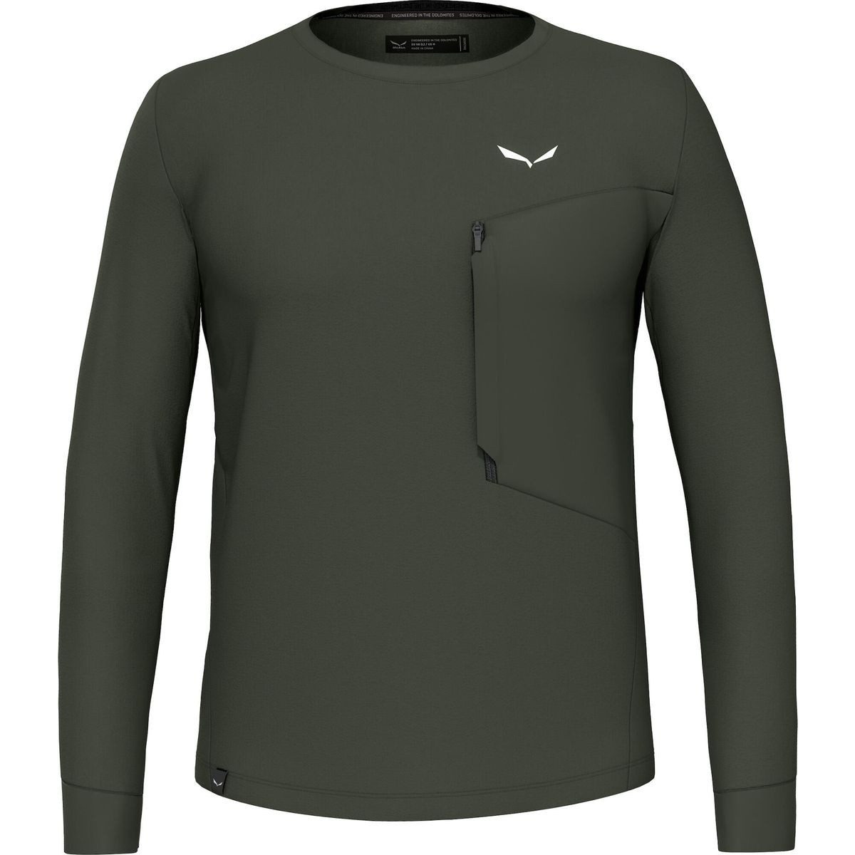 Salewa Sweatshirt Puez Am/Durastretch Pullover M Leichter, atmungsaktiver Midlayer aus AlpineWool® und Tencel™, ideal