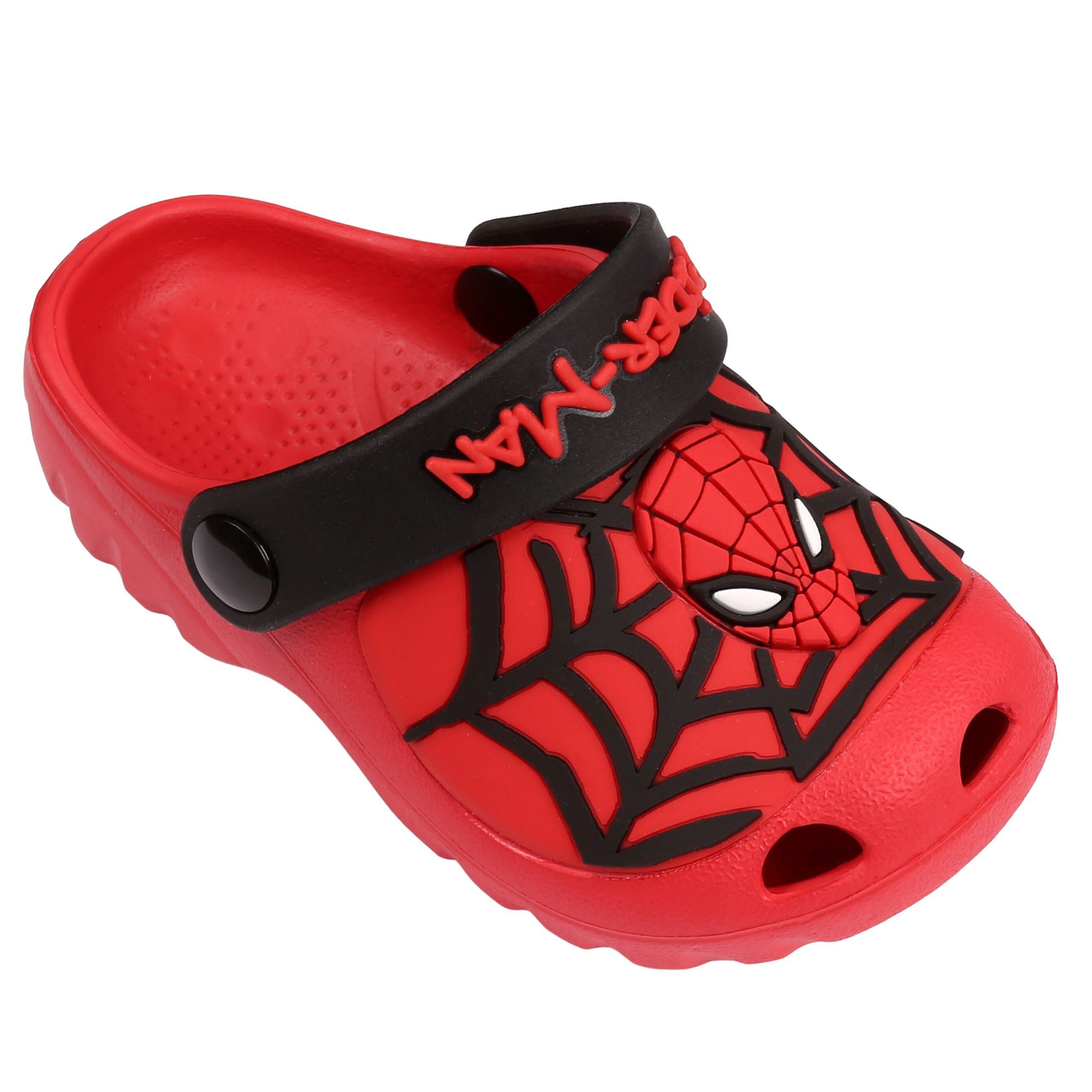 Sarcia.eu SpiderMan rote Badelatschen/Crocs für Kinder Badeschuh