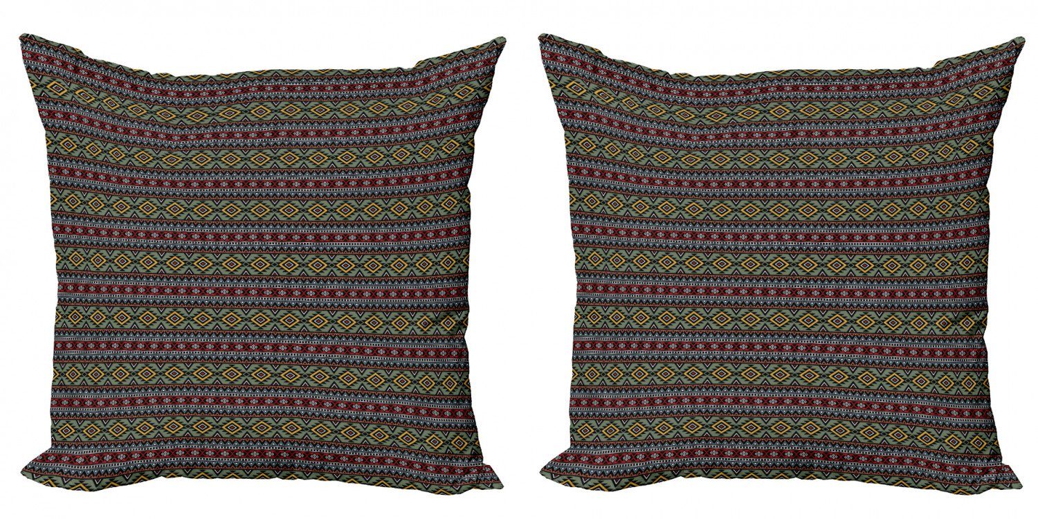 Kissenbezüge Modern Accent Doppelseitiger Digitaldruck, Abakuhaus (2 Stück), Ethnisch Primitive Aztec