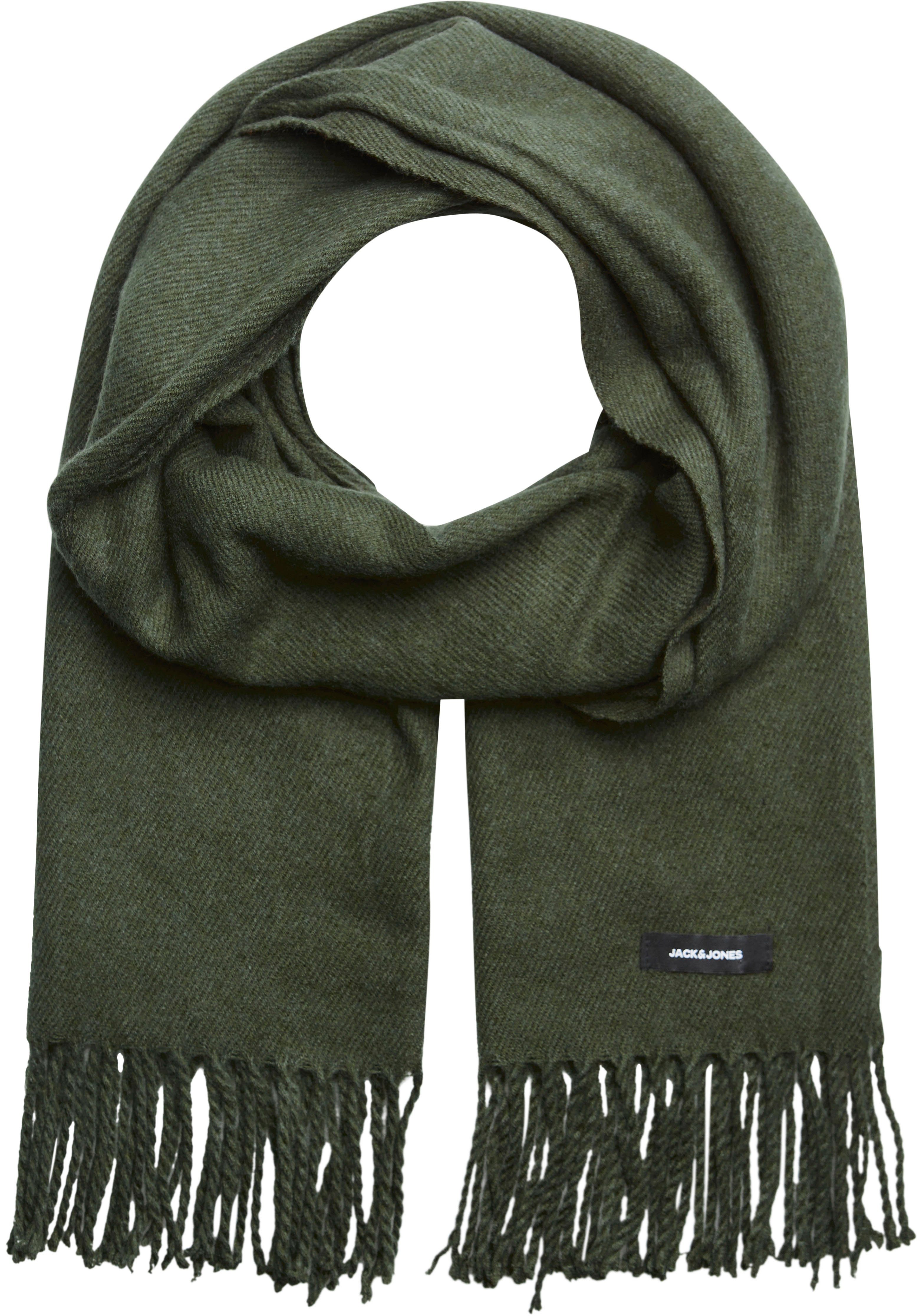 ONLY CARMAKOMA Jack & Jones Modeschal, JACSOLID WOVEN SCARF NOOS forest night