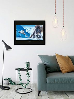 Komar Poster Star Wars Classic RMQ Hoth Battle Snowspeeder, Star Wars (1 St), Kinderzimmer, Schlafzimmer, Wohnzimmer