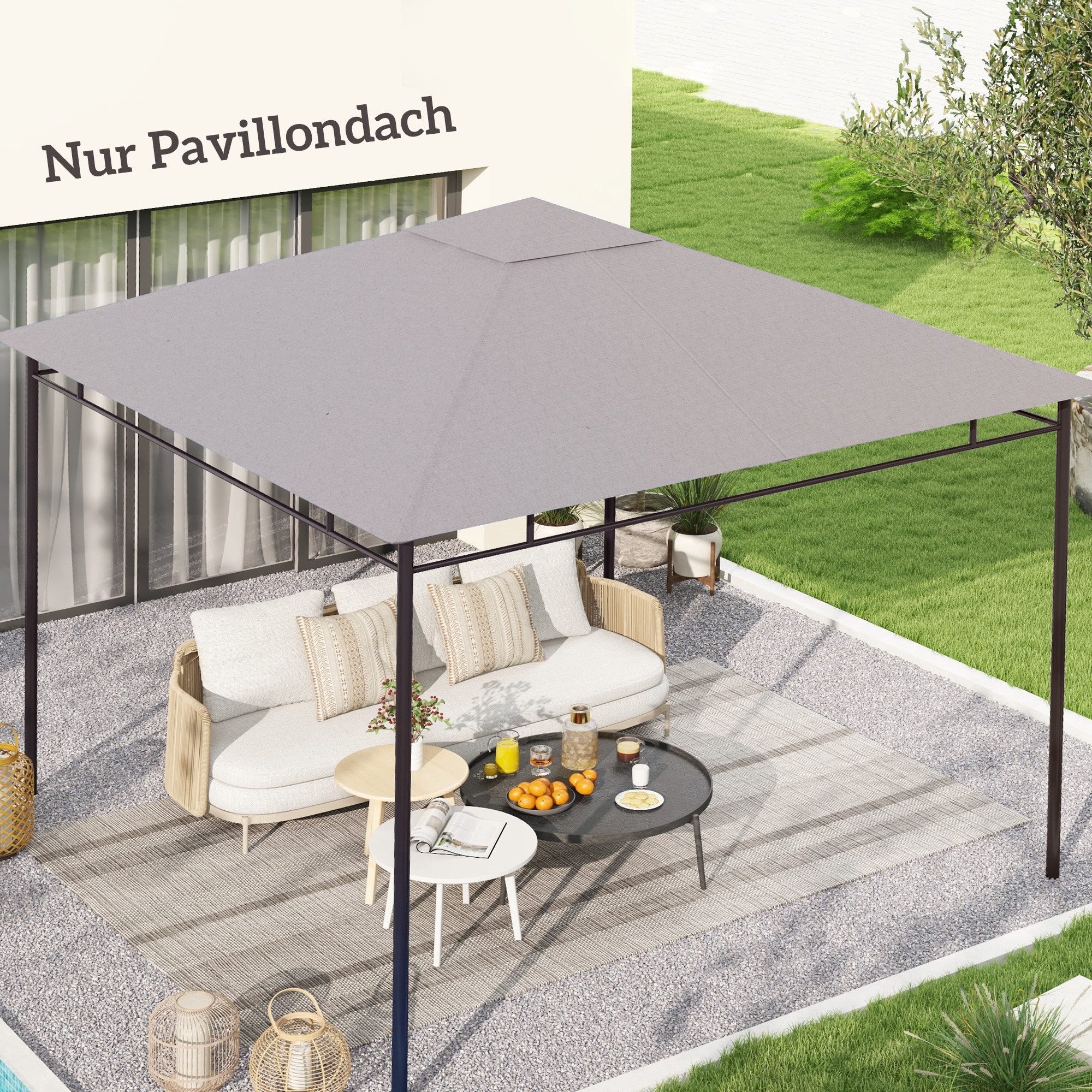 Outsunny Pavillon-Ersatzdach Outsunny Pavillondach, Ersatzdach, Pavillonabd günstig online kaufen