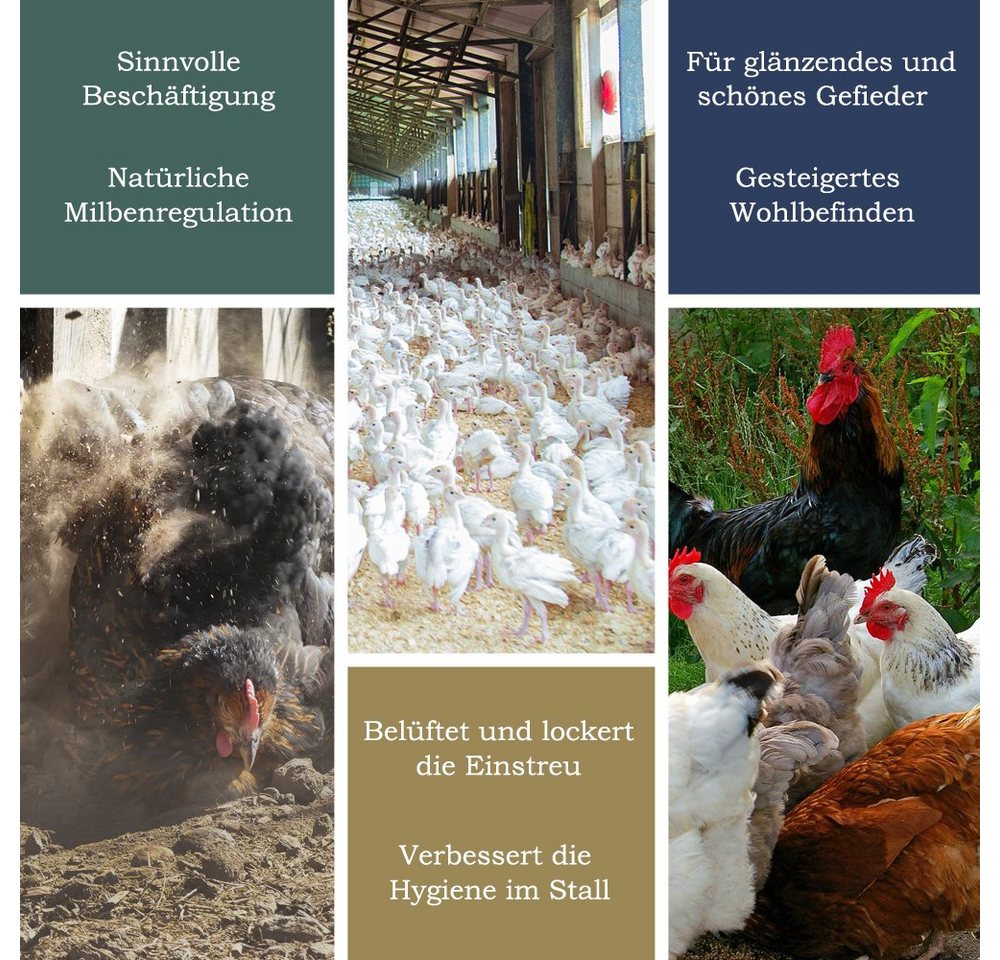 Thumbnail - Petigi Badesand 5-100 kg Urgesteinsmehl Geflügeleinstreu Staubbad Sandbad Hühner Streu