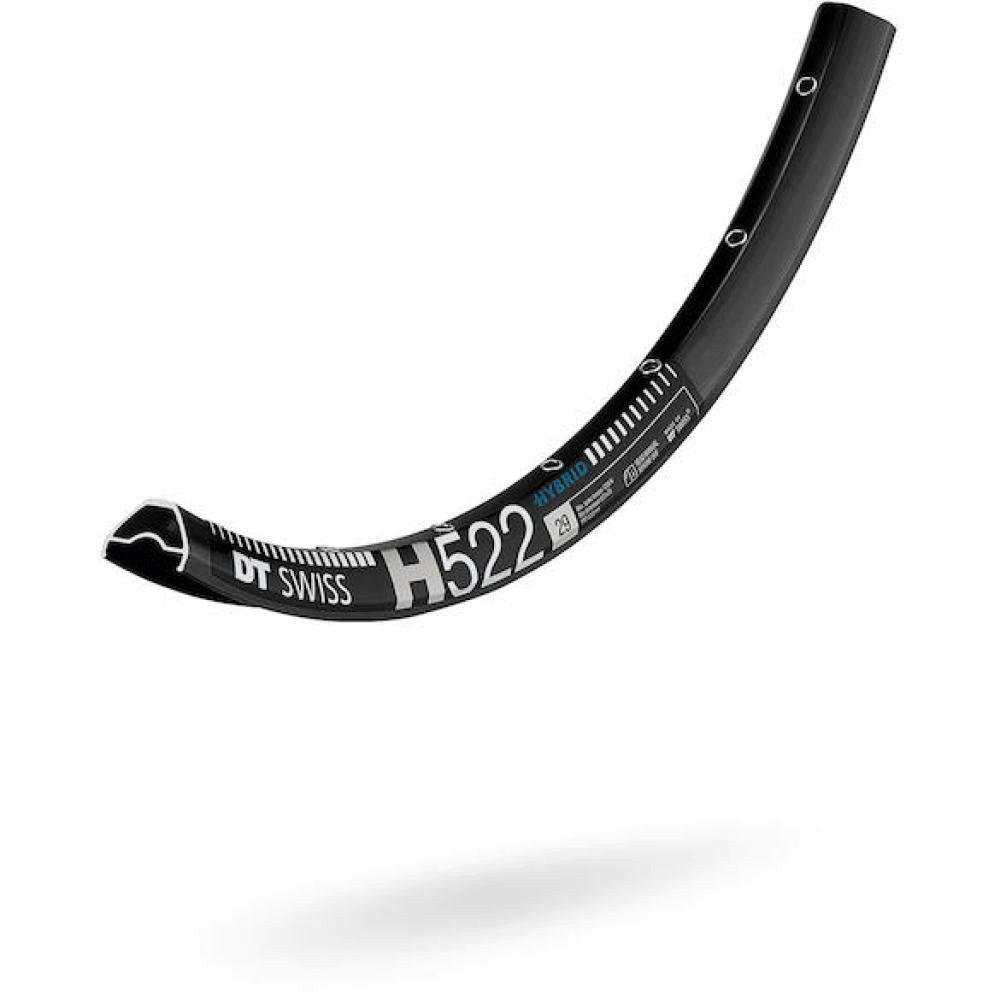 Laufrad DT Swiss Felge HYBRID H 522 29"/25 mm 32 Loch Schwarz - robuste E-MTB-