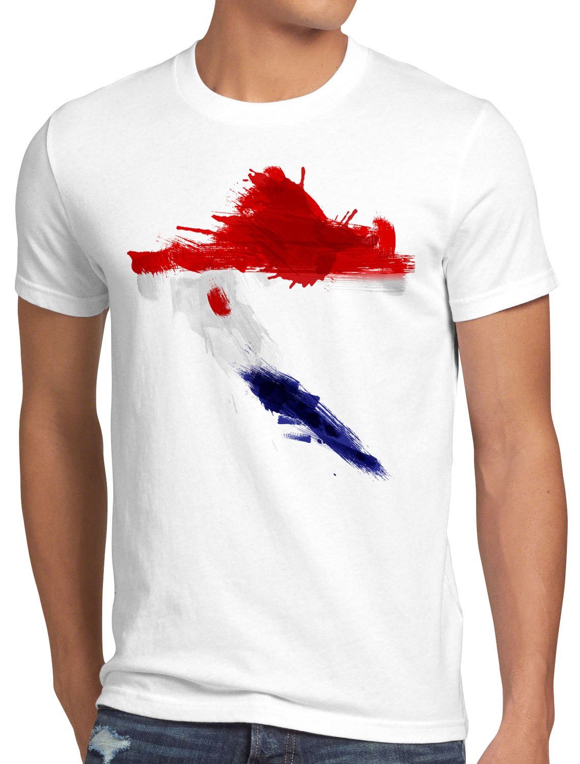 style3 T-Shirt Flagge Kroatien Fußball Sport günstig online kaufen