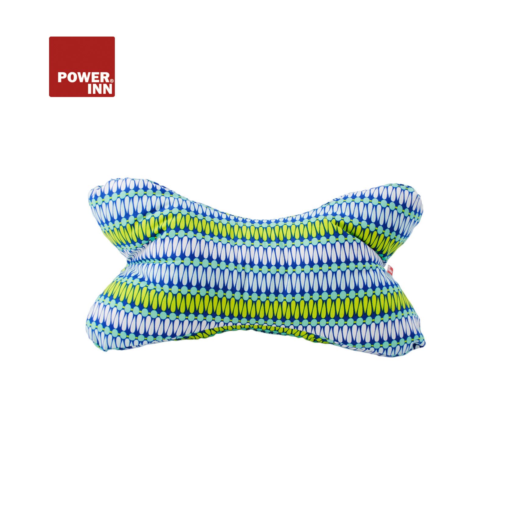 POWER INN Nackenkissen POWER INN Leseknochen, Blau/Grün, Nackenkissen, Reisekissen