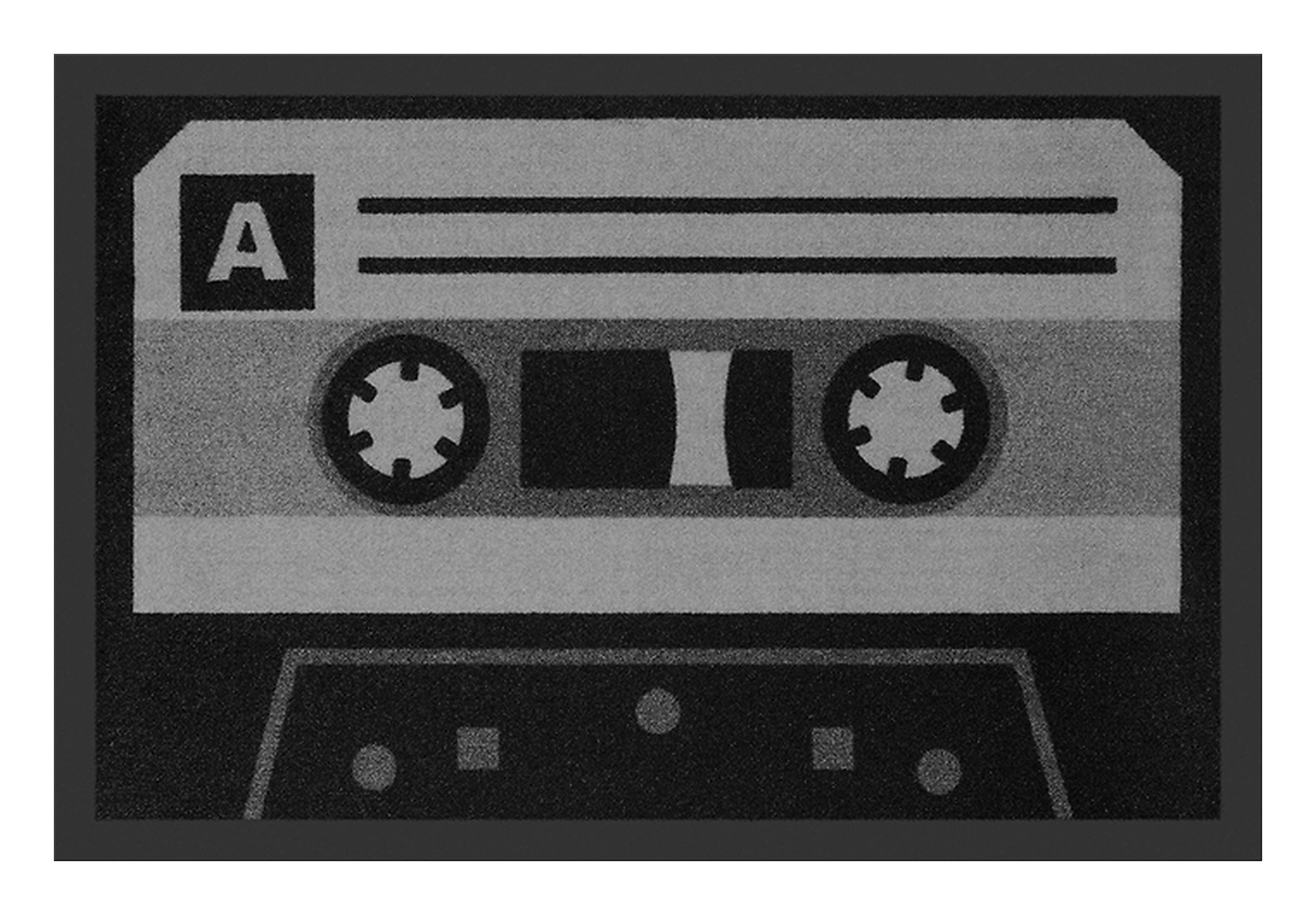 Rockbites Fußmatte Rockbites - Fußmatte Türmatte "Tape" Grau Schwarz Nr. 13 günstig online kaufen