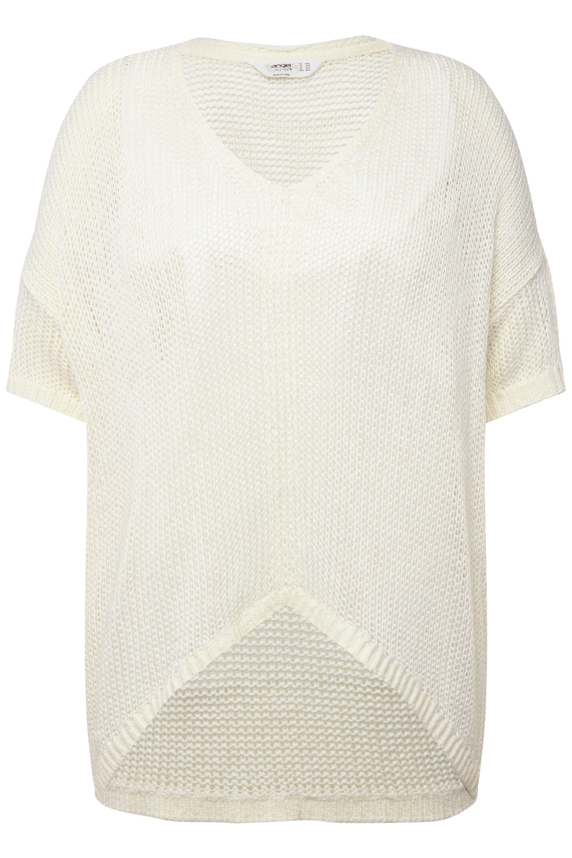 Angel of Style Longpullover Pullover Boxy Fit Grobstrick V-Ausschnitt Langa günstig online kaufen