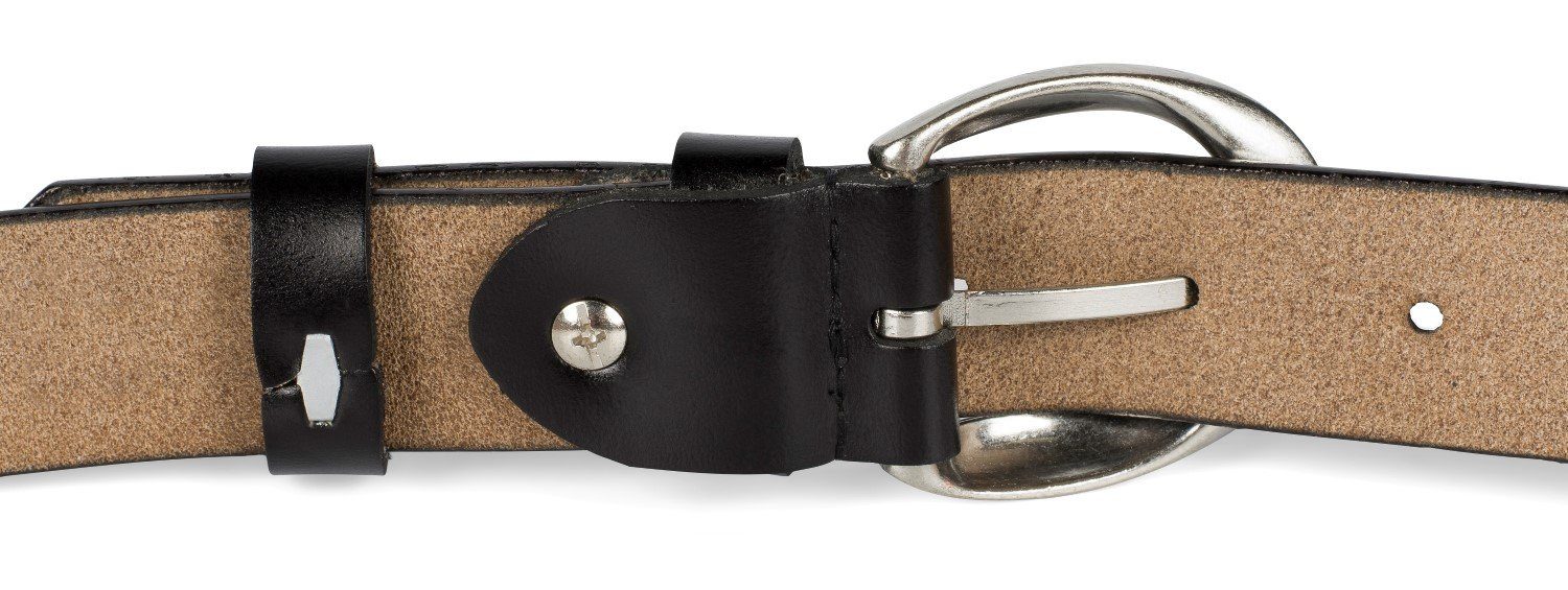 styleBREAKER Ledergürtel Unisex Echtleder Gürtel schmal 2,8 cm (1-St)