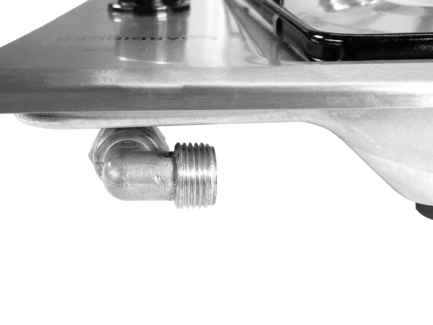GARDINGER Taschenkocher Haushaltskocher prime 4-flammig Edelstahl Einbau-Kochplatte Piezo, (1-St), Anschluss Mehrweg-Propanflasche, Aluminiumbrenner
