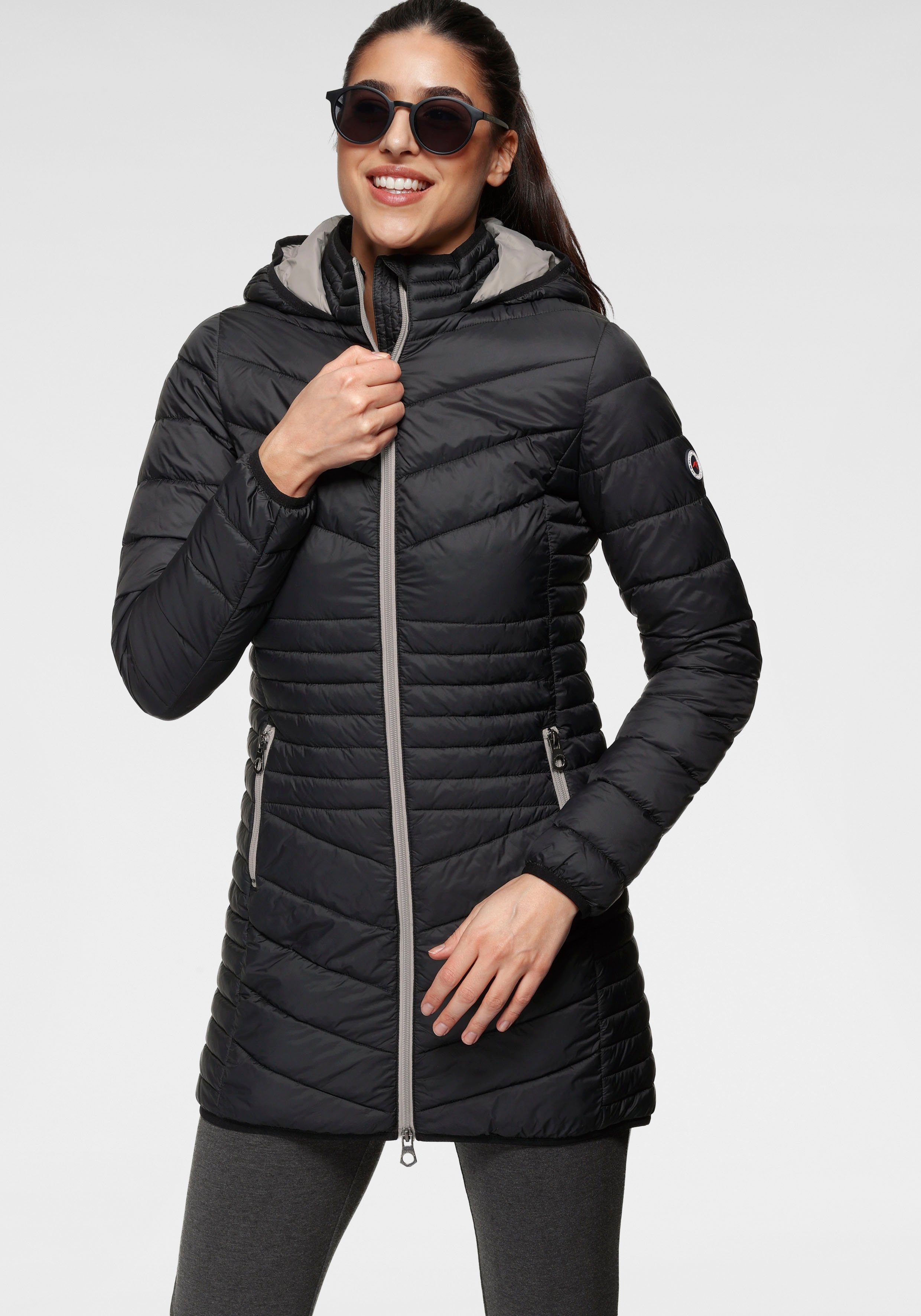 KangaROOS Steppjacke für den Übergang, aus leichtem Webmaterial, figurbeton günstig online kaufen