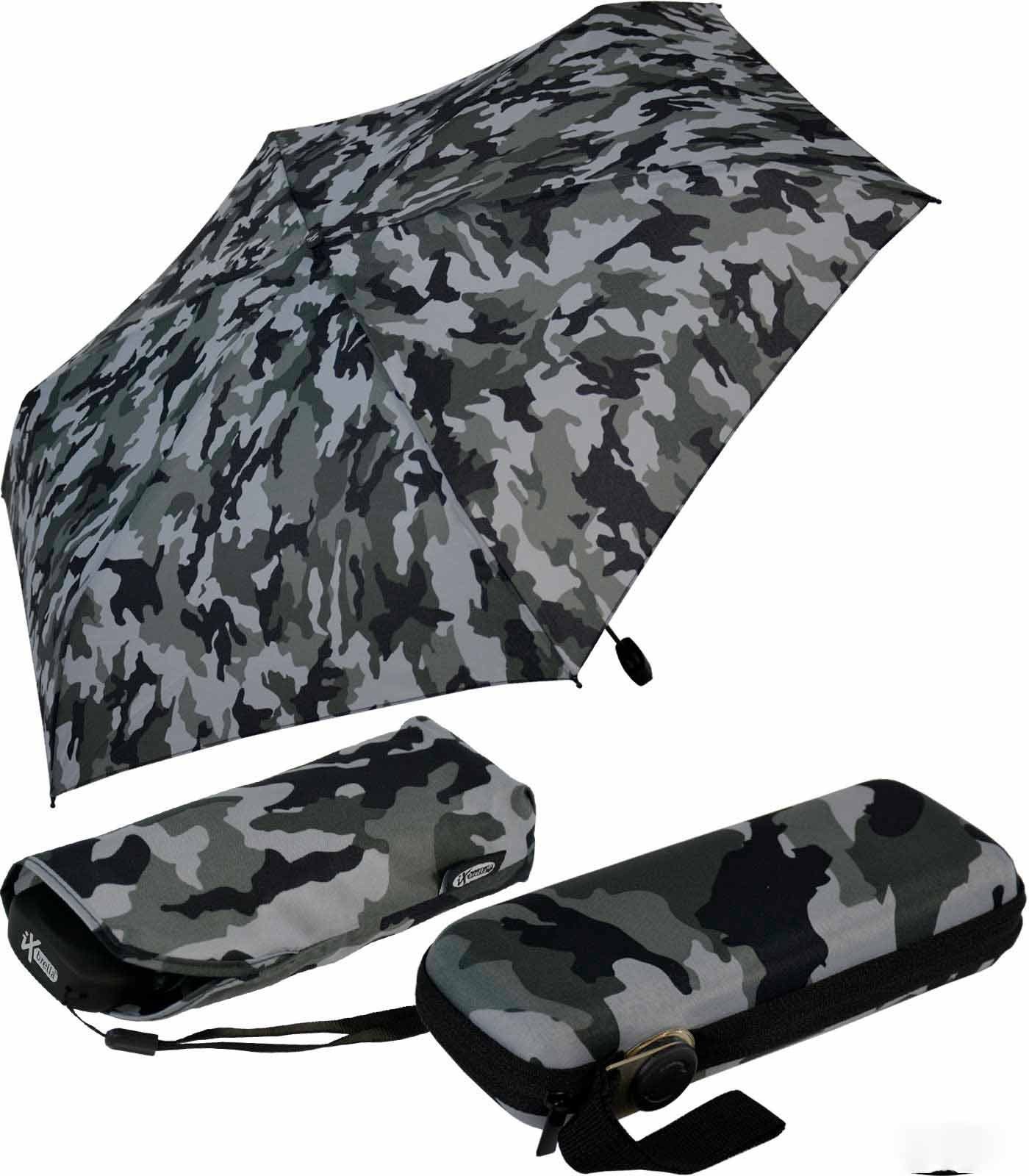 Taschenregenschirm Super Mini Schirm mit großem Dach 94cm - Camouflage