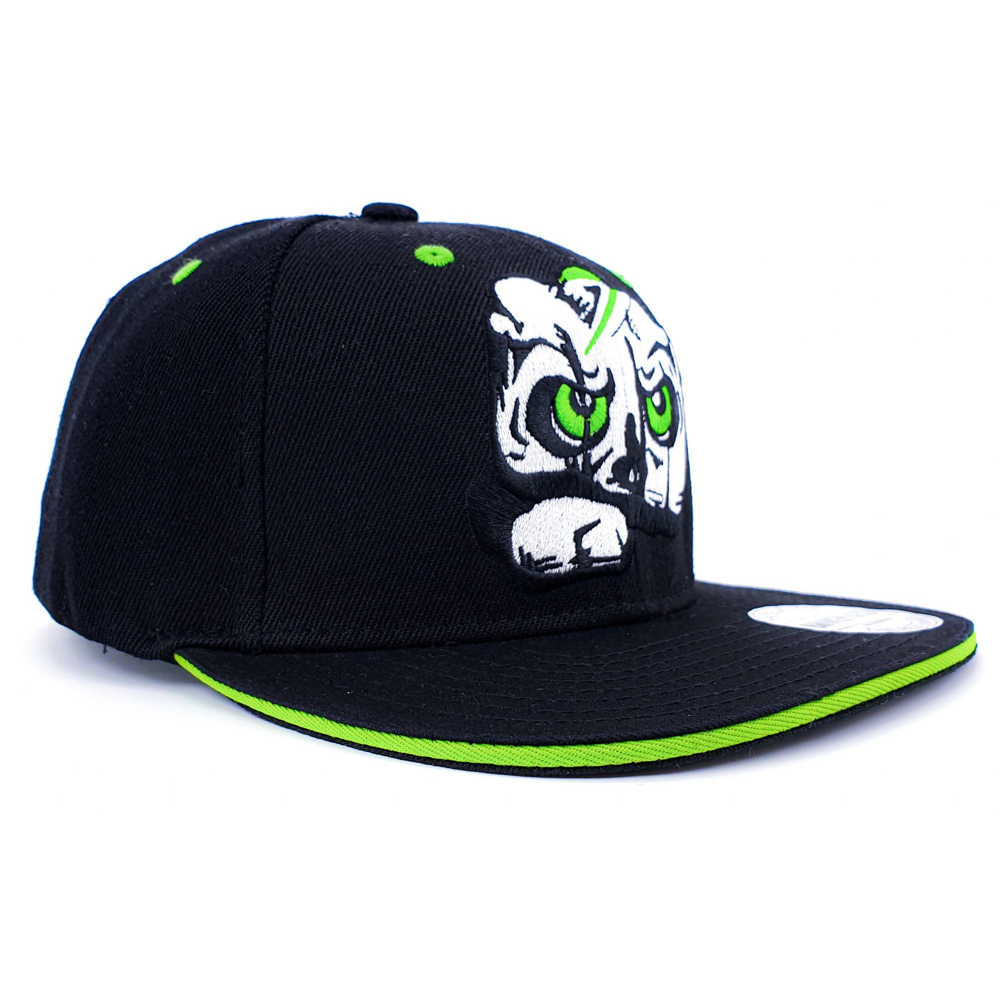 Totenschädel Back Cap Snapback Head Broken aggressiver Strike