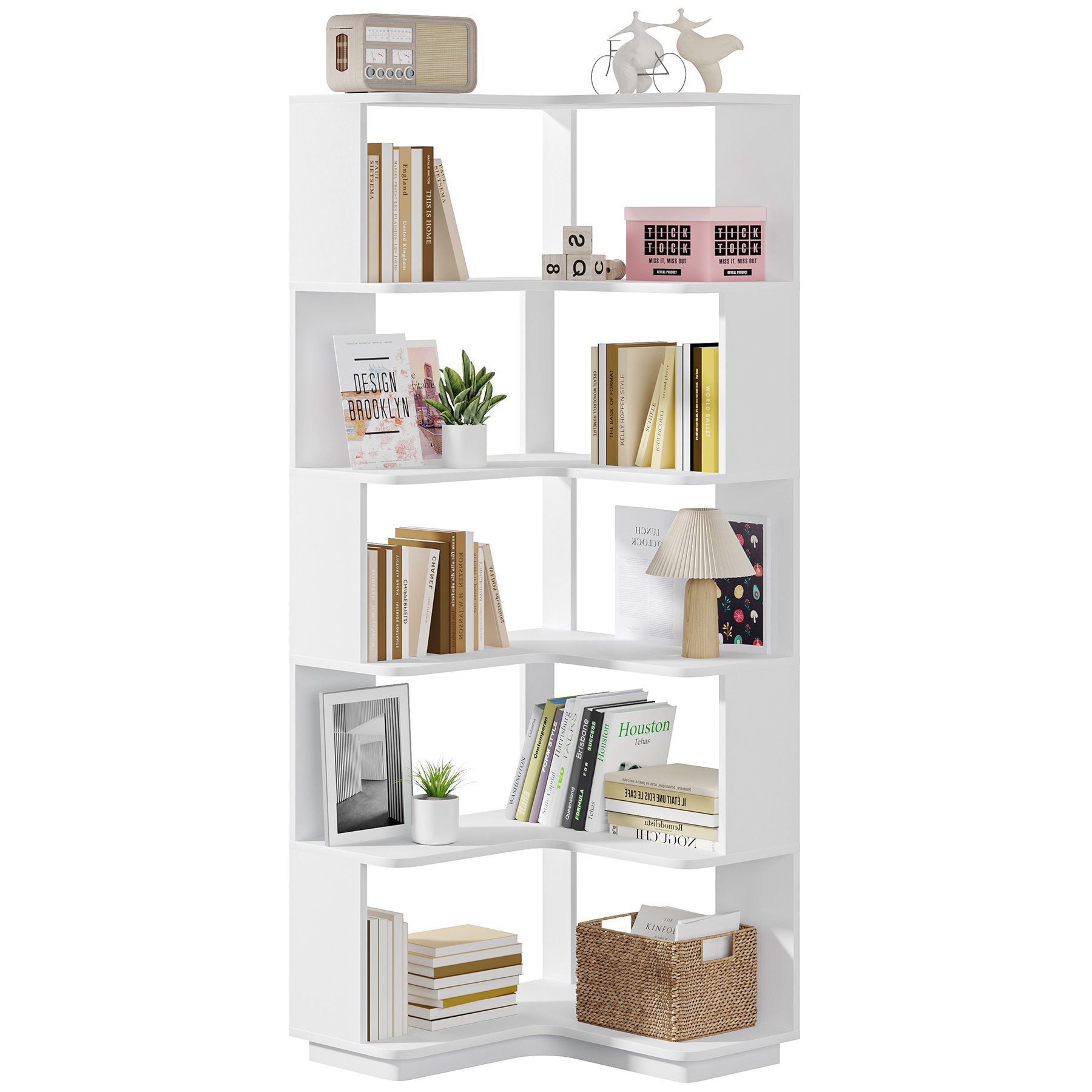 Tribesigns Bücherregal Standregal 6 Etagen, 165cm günstig online kaufen