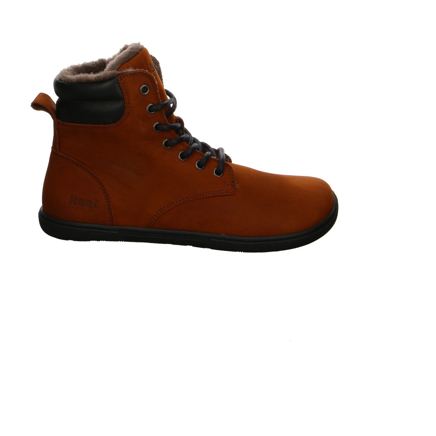 KOEL Koel Nubuk Schnürstiefelette braun Stiefelette