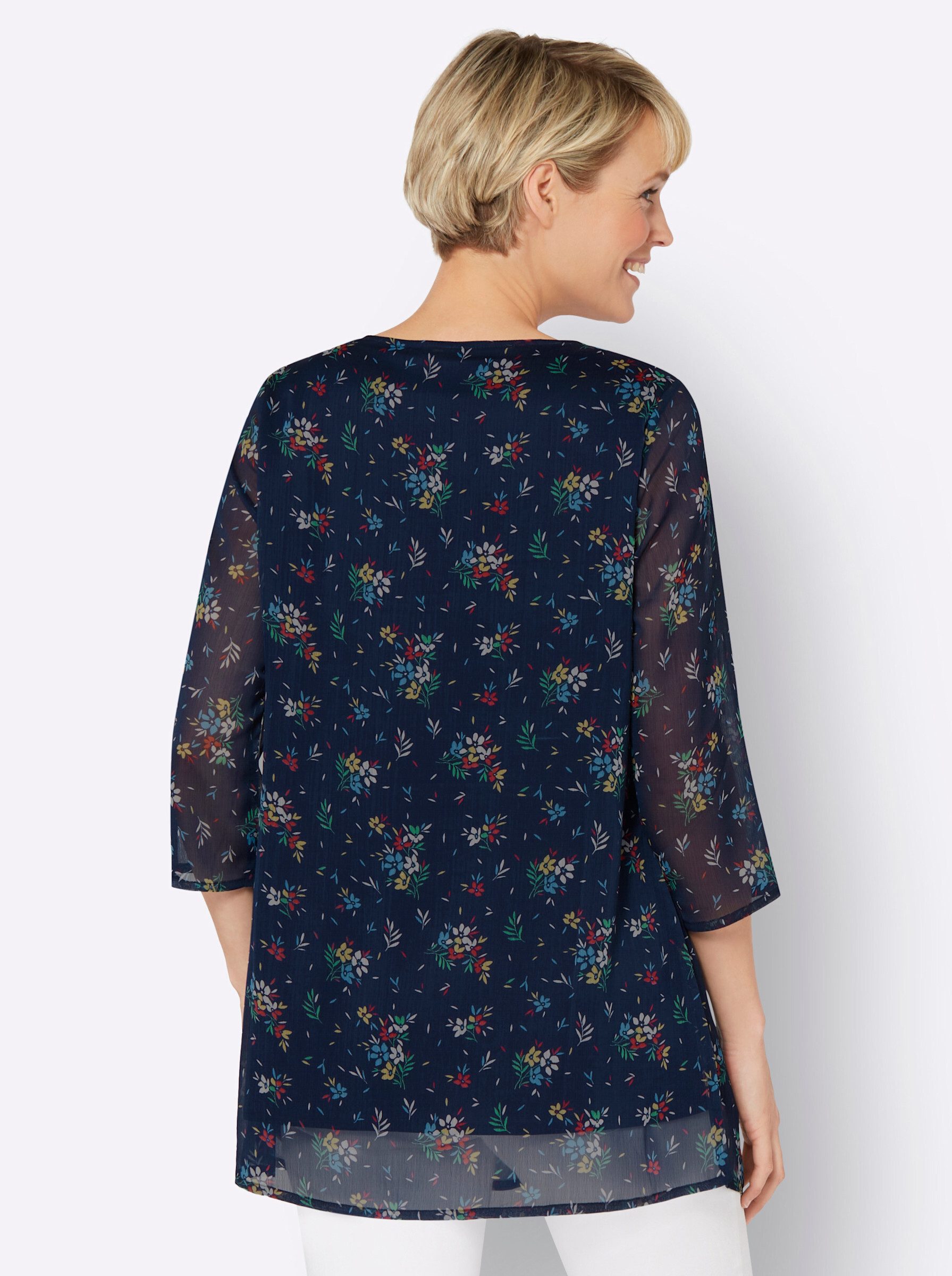 Sieh an! Klassische Bluse Longbluse günstig online kaufen