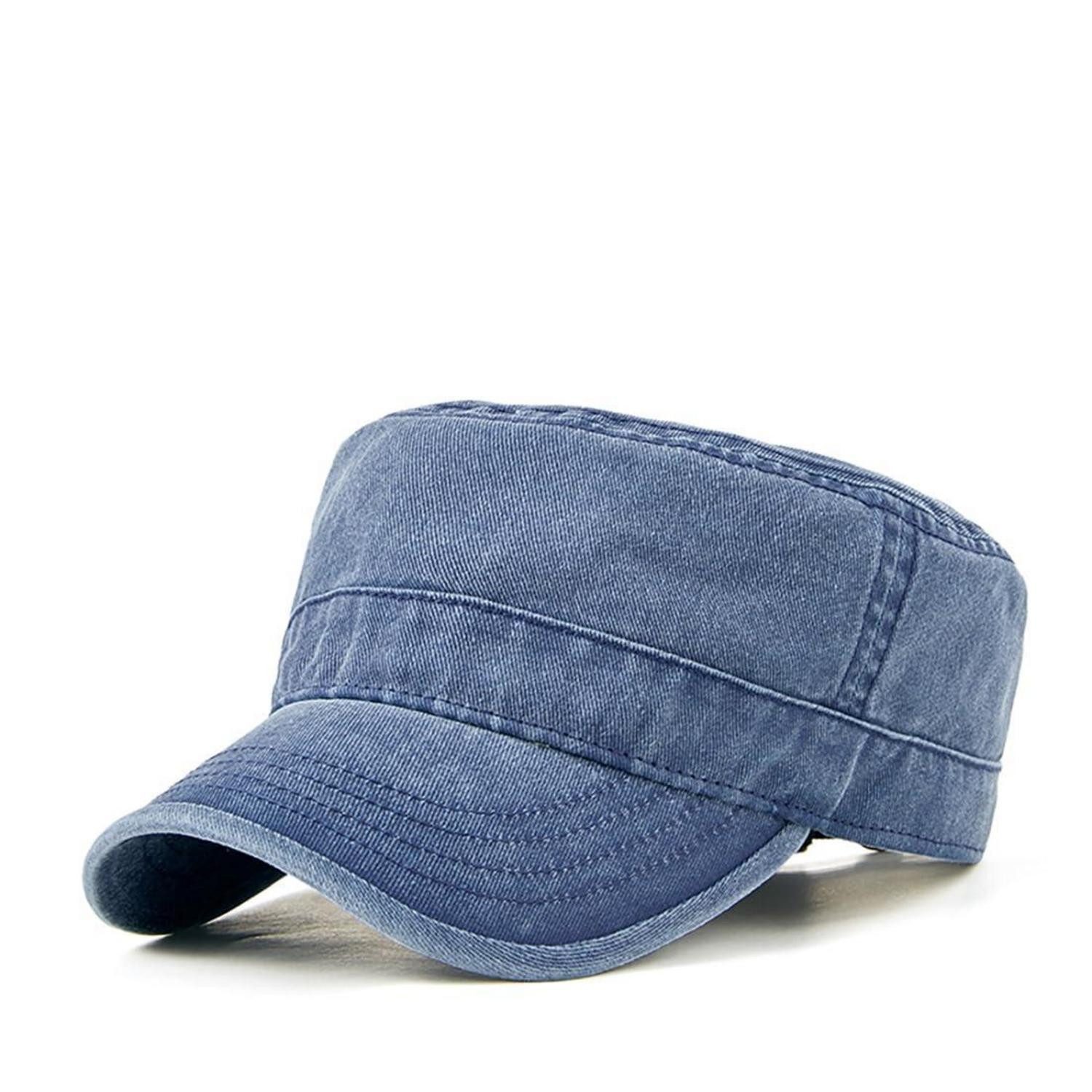 Army Cap Basecap Militär Herren Damen Denim Verstellbar XL 1 Dunkelblau