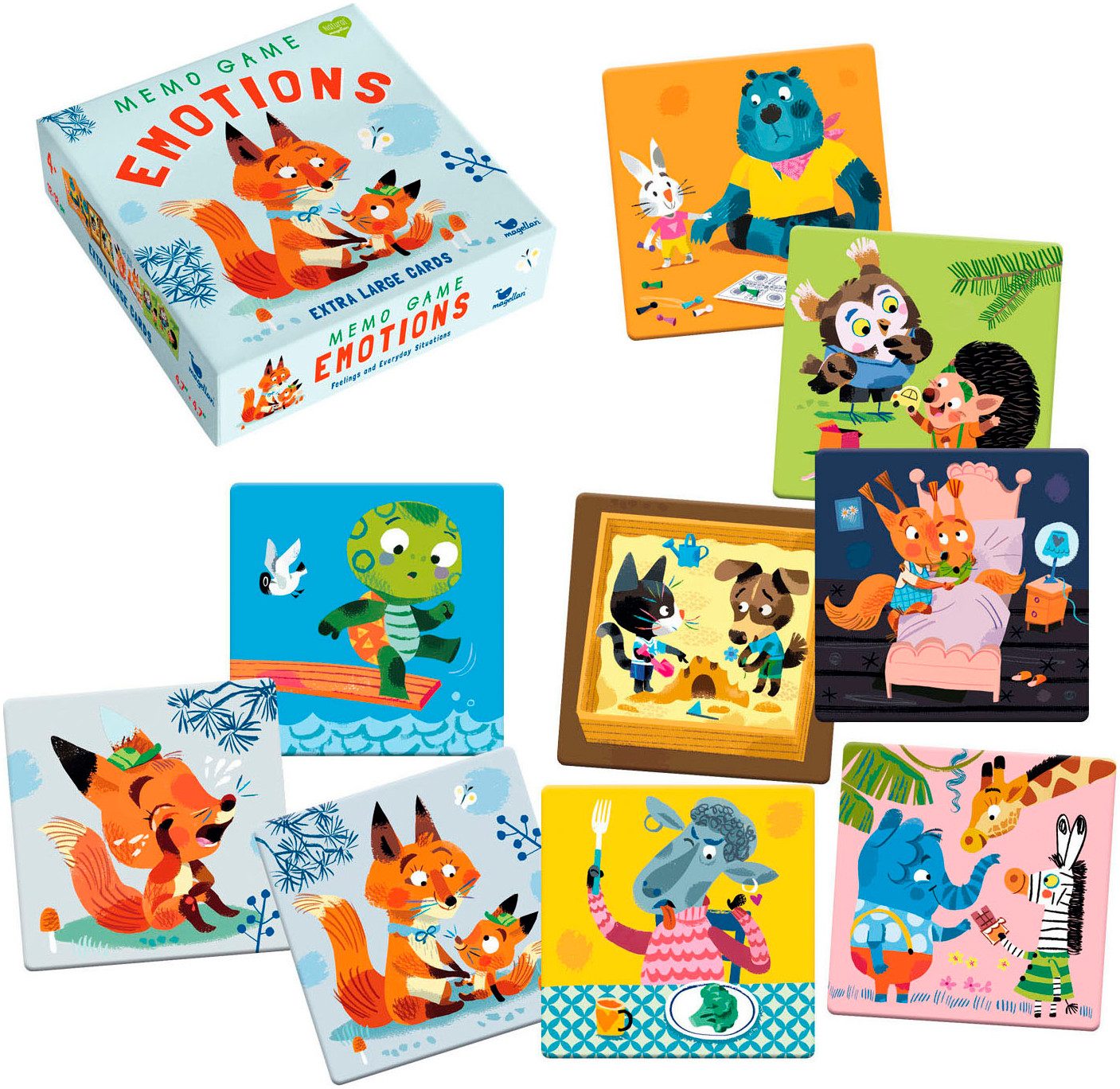 Magellan Spiel Memo Game Emotions, Kinderspiel, Made in Germany