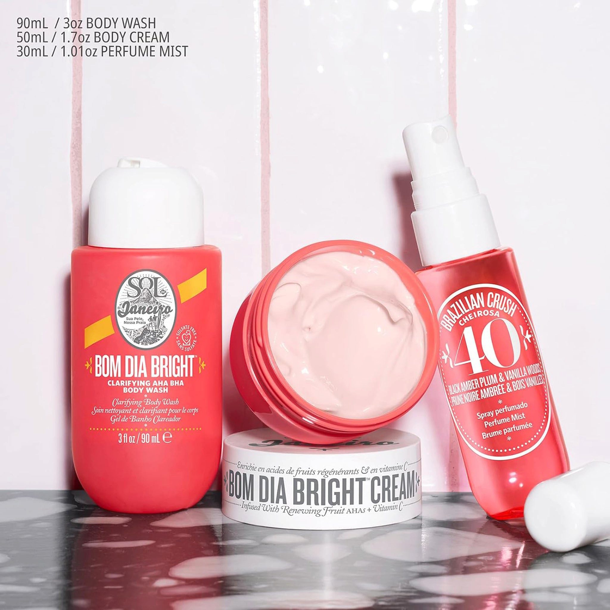 Sol de Janeiro Körpercreme BOM DIA JET SET Red - Rot - Luxus-Geschenkset