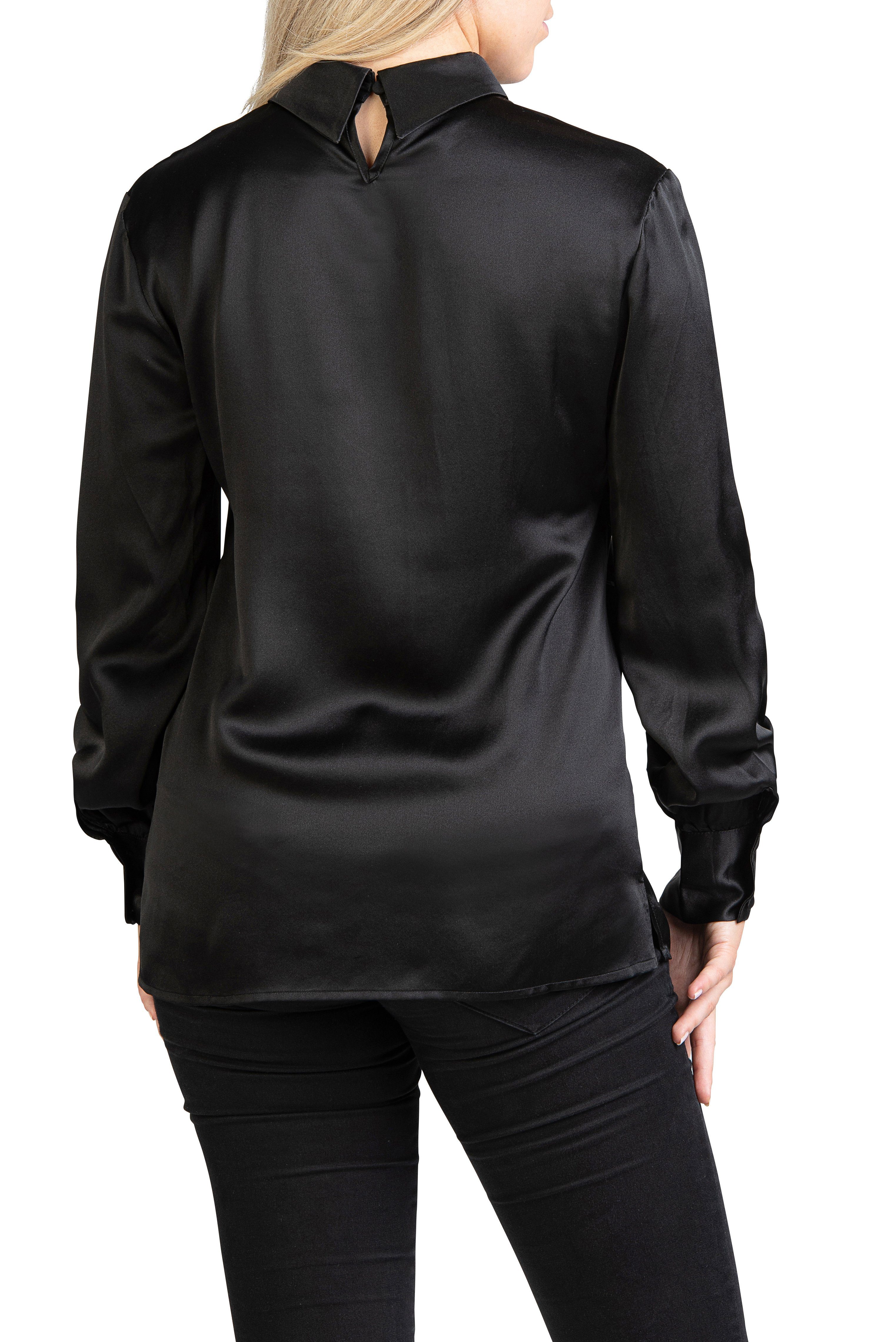 Posh Gear Seidenbluse Damen Bluse Satinoseta aus 100% Seide