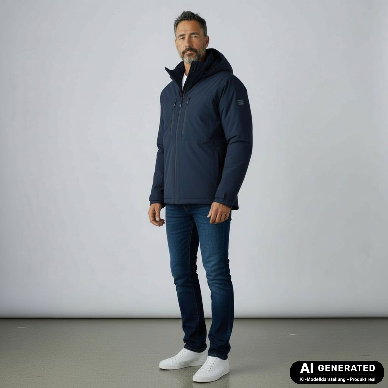 Blue Wave Funktionsjacke Neven Herren Outdoor-Jacke Neven mit abnehmbarer Kapuze - Wasserdicht – Bild 3 von 5