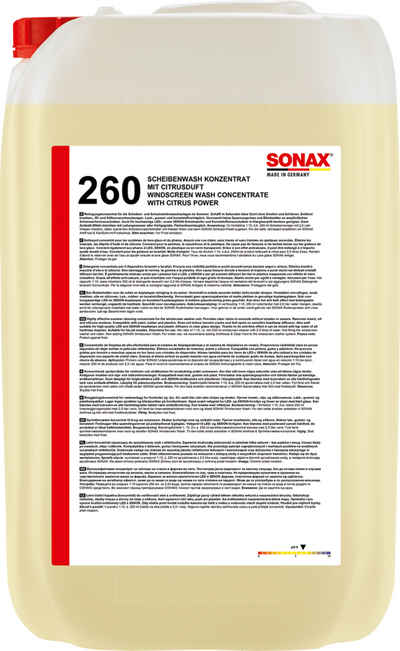 Sonax SONAX ScheibenWash Konzentrat mit Citrusduft 25 L Auto-Reinigungsmittel