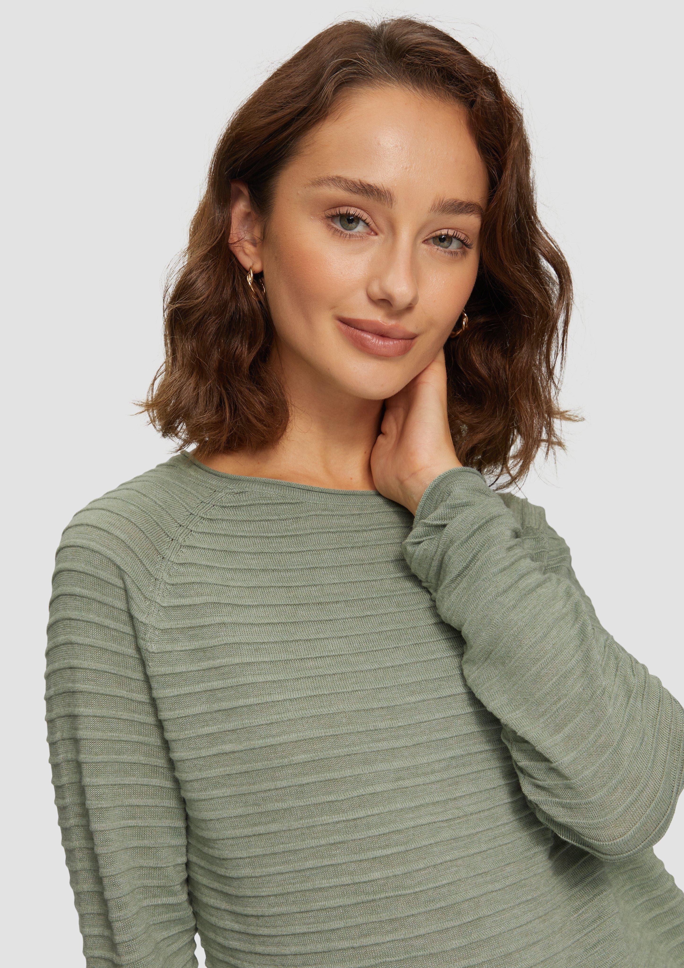 QS Strickpullover Pullover mit Strukturmuster aus günstig online kaufen