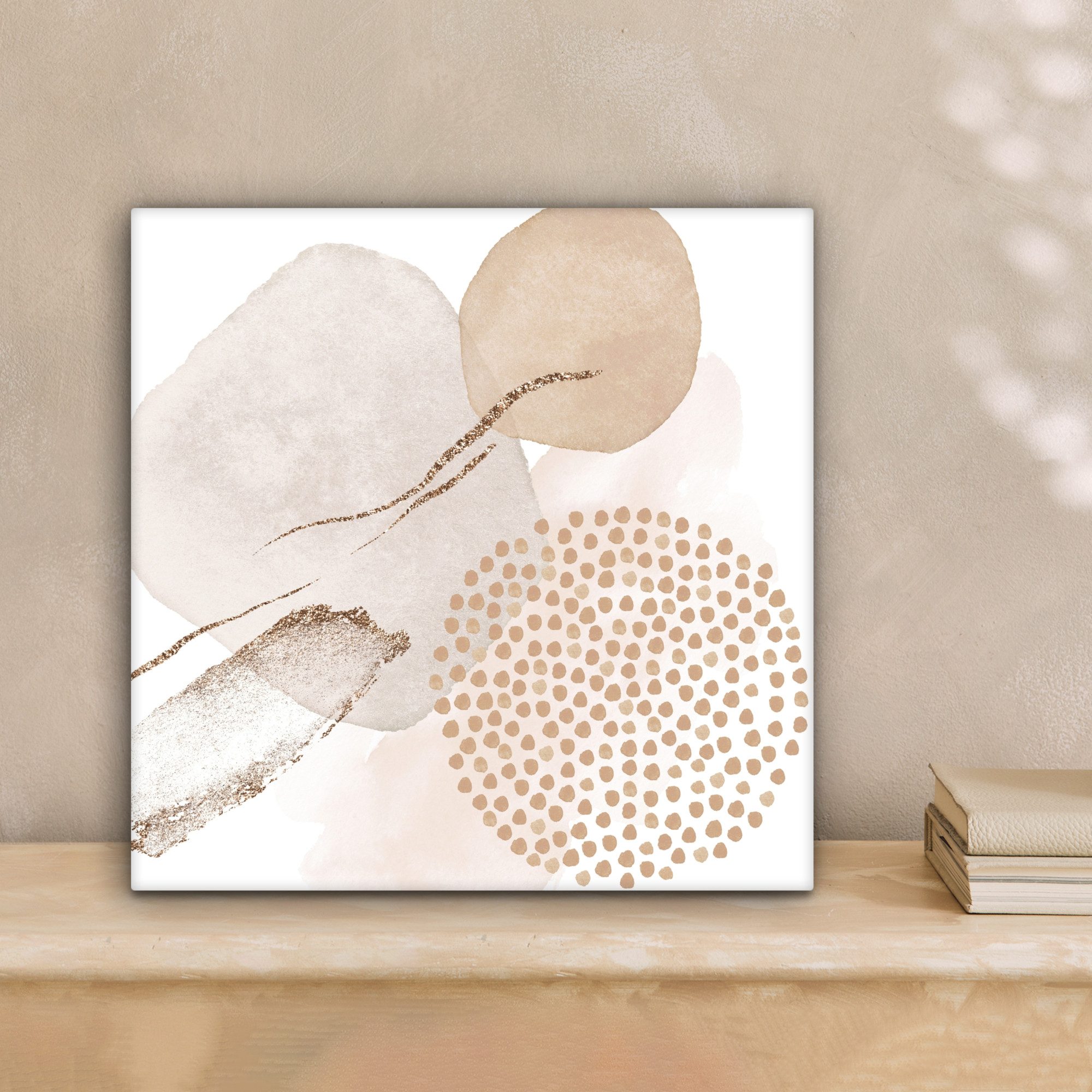 OneMillionCanvasses® Leinwandbild Aquarell - Beige - Pastell - Modern - Abs günstig online kaufen