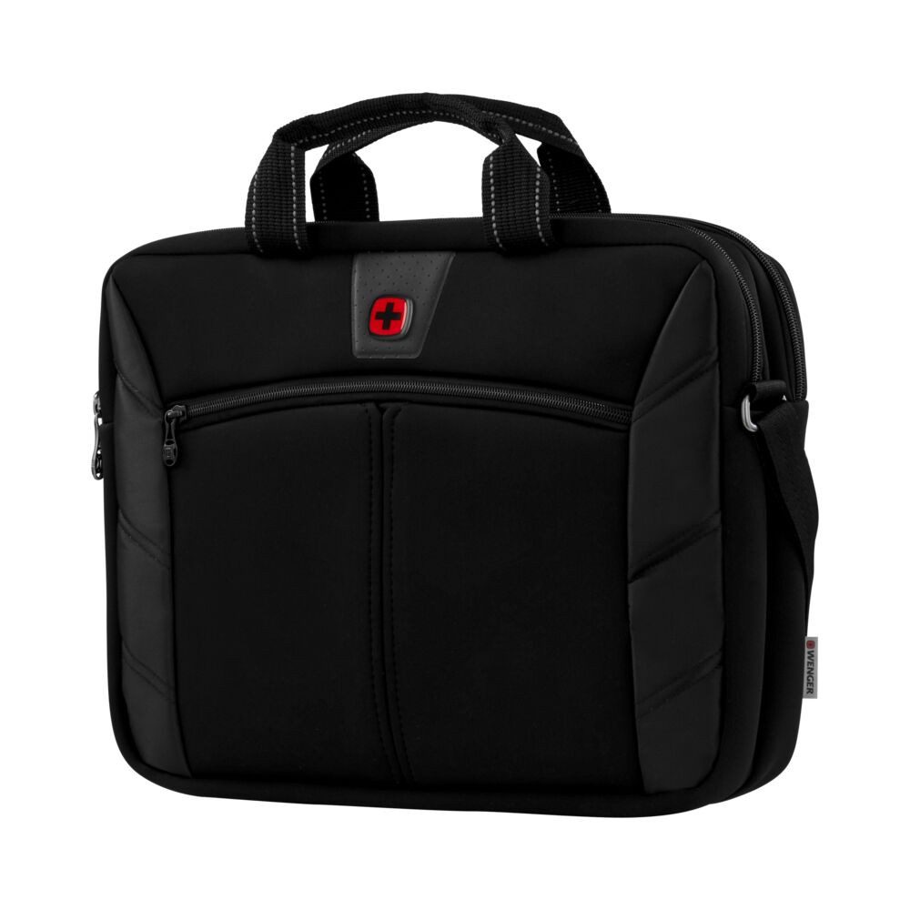 Wenger Laptoptasche Laptop-Slimcase Sherpa 16" Laptop Trolleyriemen Leicht 8 Liter Schwarz