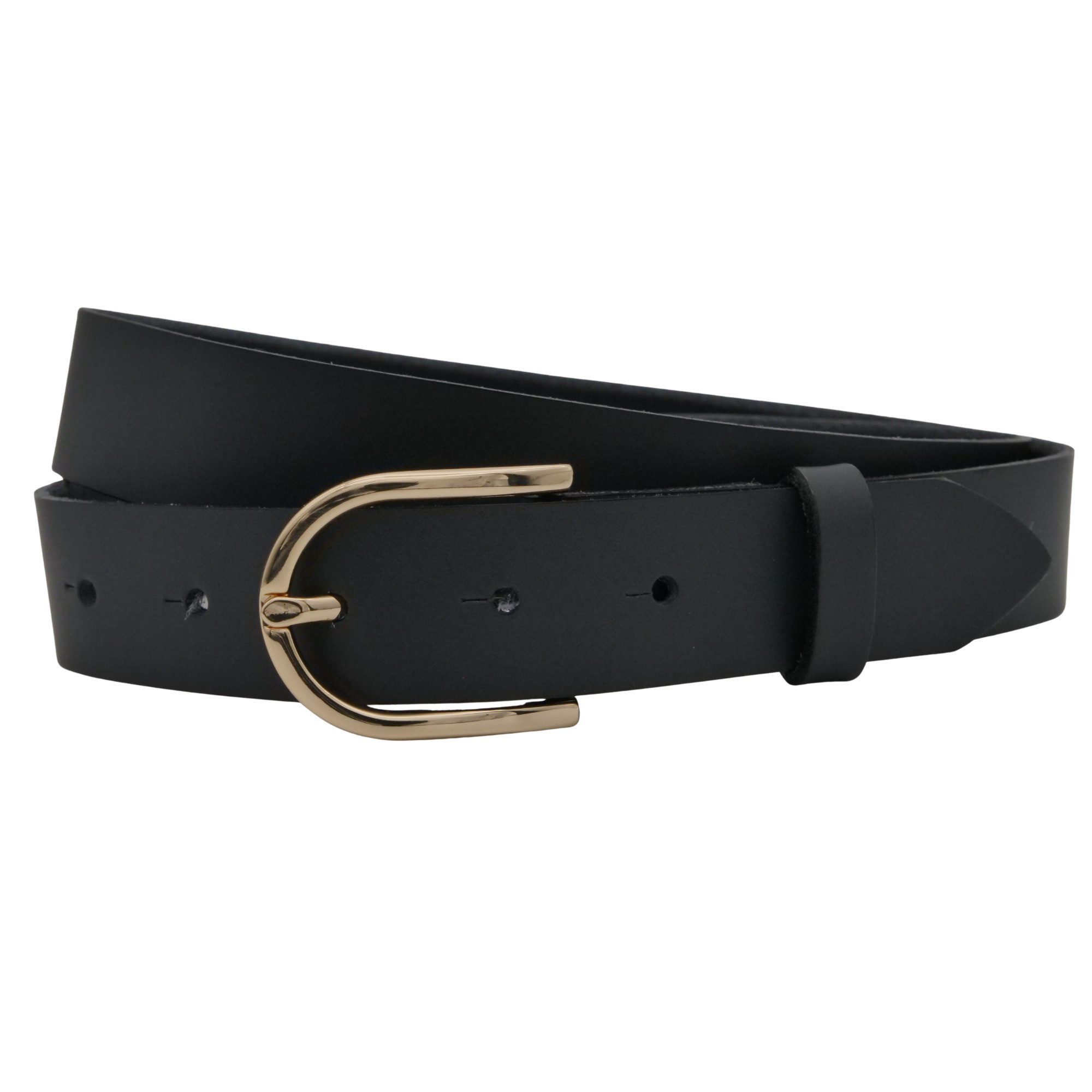 AnnaMatoni Ledergürtel AnnaMatoni Damen Ledergürtel Basic Gürtel 3cm breit echt Leder