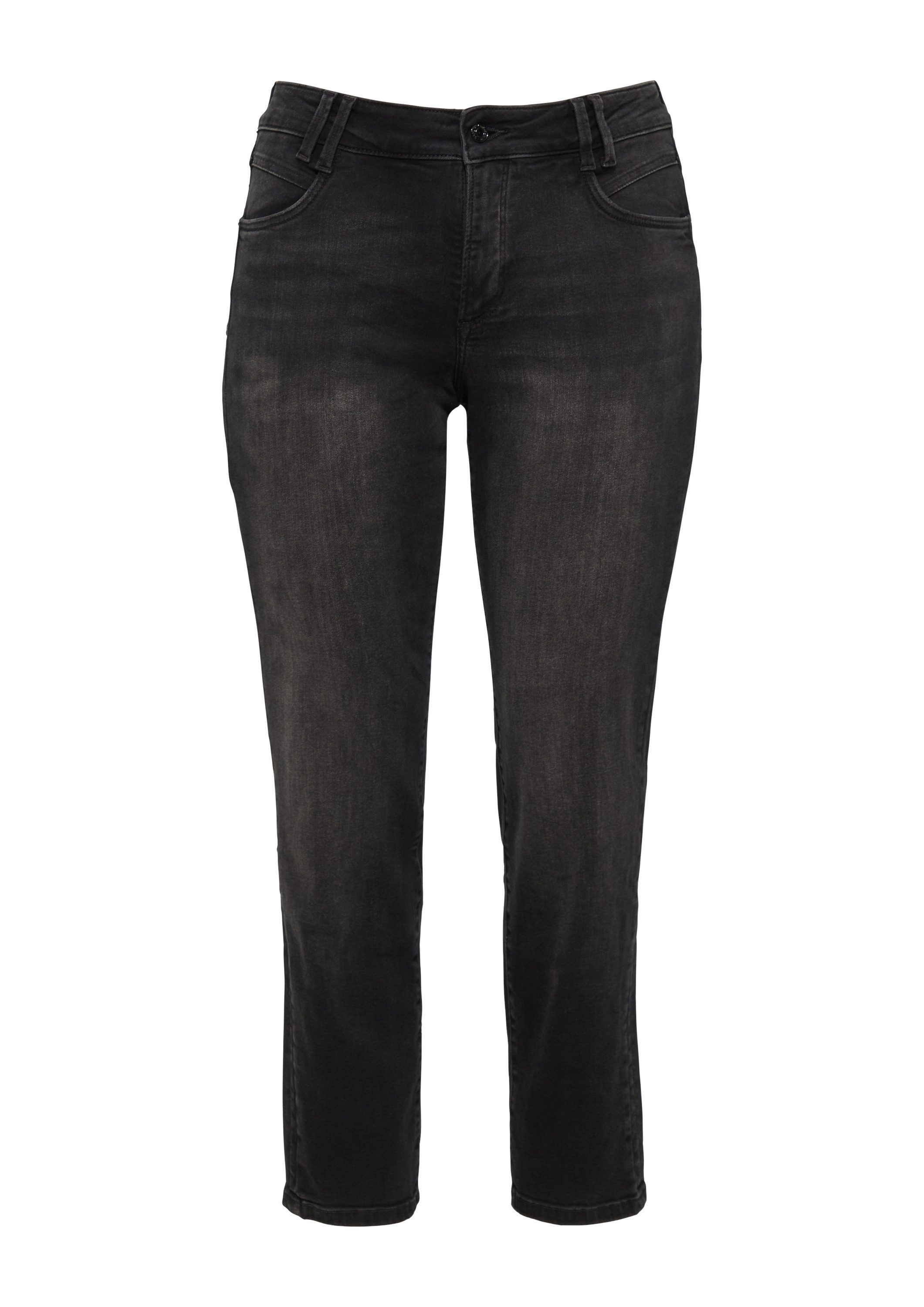 s.Oliver Weite Jeans Jeans-Hose IZABELL Jeans / Curvy Fit / Mid Rise / Slim Tapered Leg